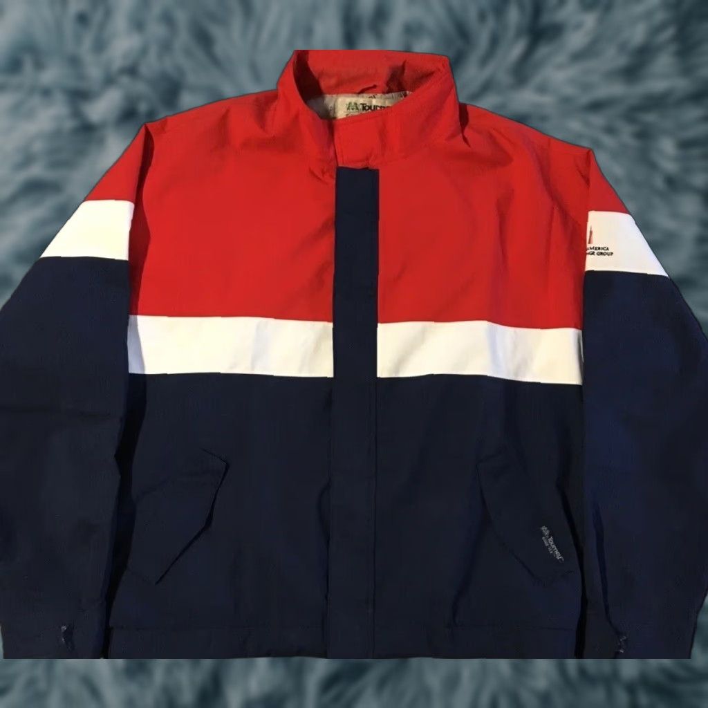 Nautica Vtg 90s Tourney Gore Tex Colorblock Jacket XXL Track Nautical Sailing Grunge Red Size US XXL / EU 58 / 5 - 1 Thumbnail