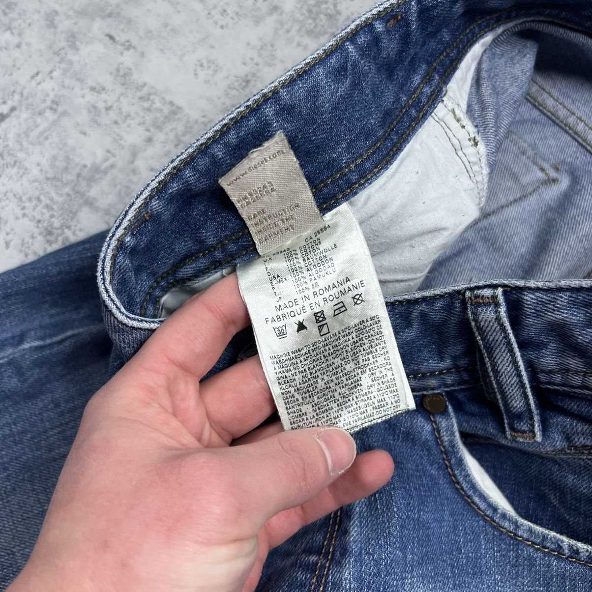Diesel 00s Diesel Poiak Vintage Y2K Avant Garde Washed Jeans Size US 30 / EU 46 - 7 Thumbnail