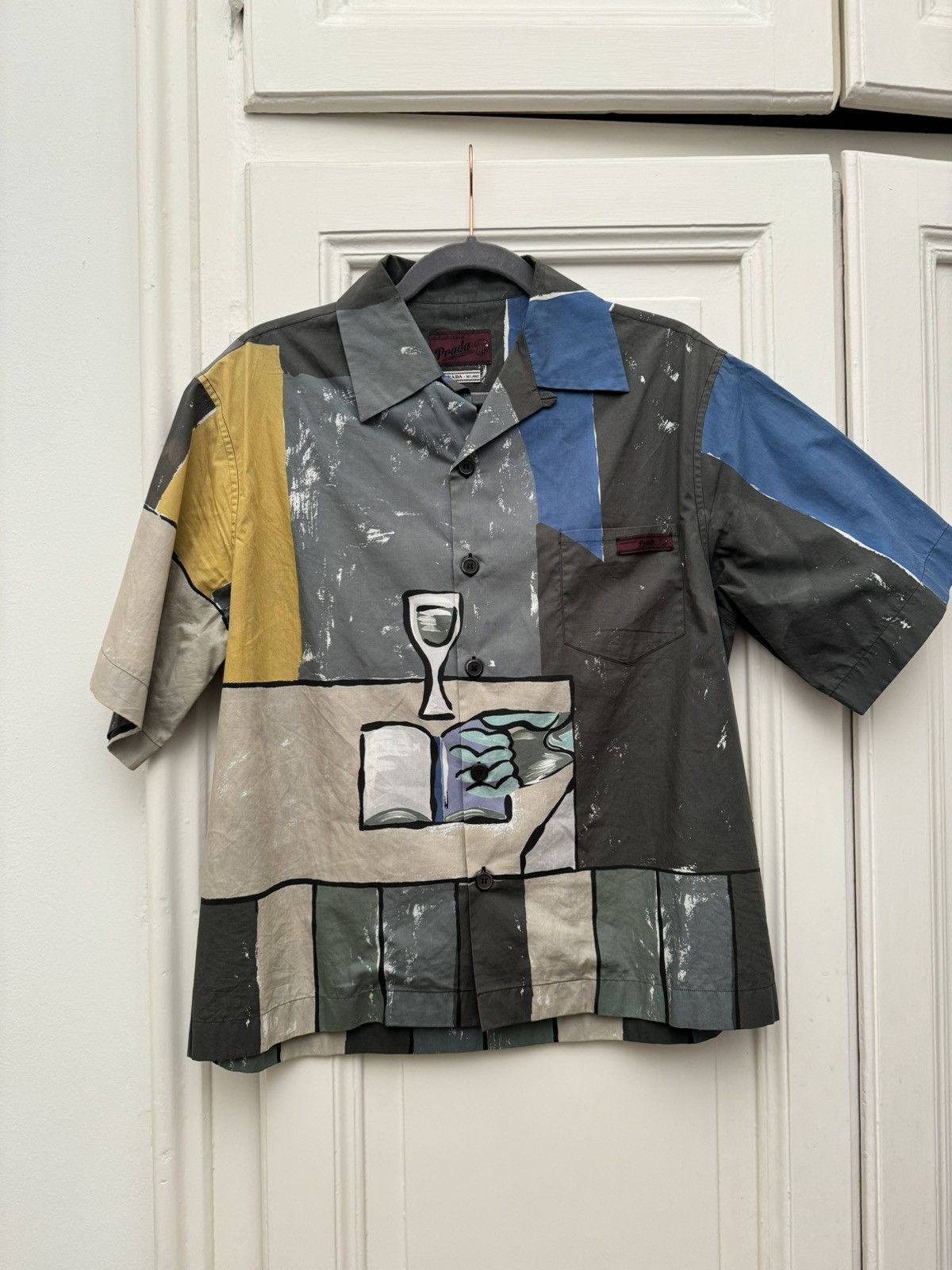 Prada PRADA pastel table print Shirt Size US M / EU 48-50 / 2 - 1 Thumbnail