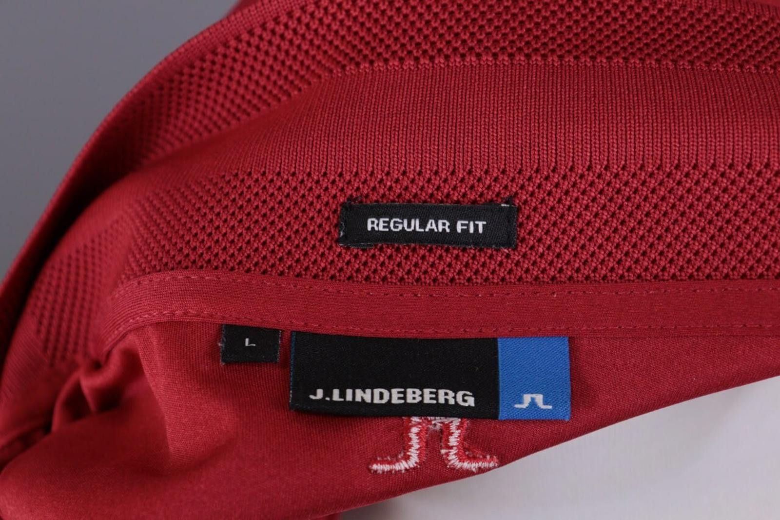 J.Lindeberg J.Lindeberg Regular Fit Sport Red Polo Shirt Size L Size US L / EU 52-54 / 3 - 12 Thumbnail
