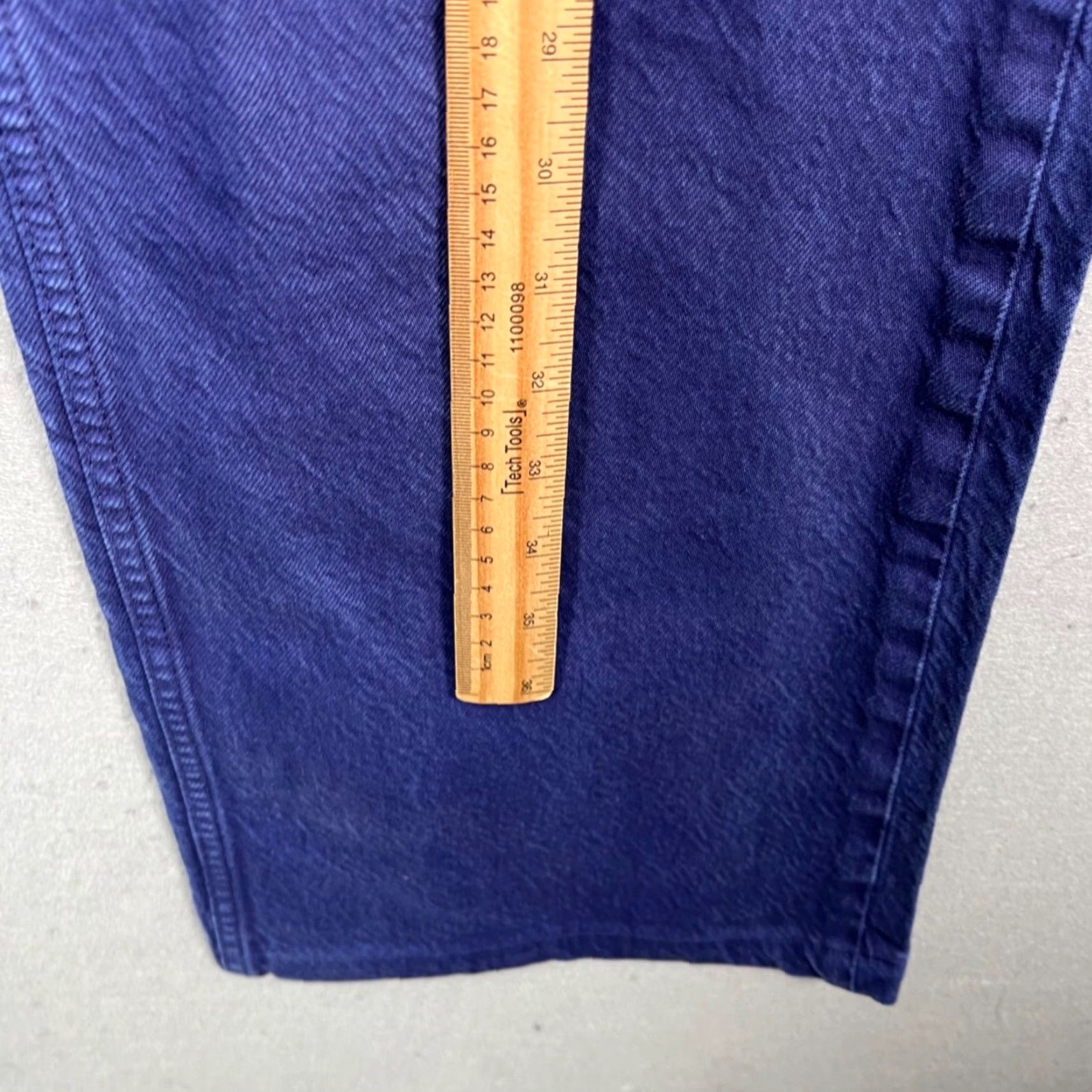 Zara Zara Jeans Womens Size 6 Purple 100% Cotton Denim High-Rise Straight-Leg 5-Pocket Regular Inseam 31 in Vintage: No Womens Jeans Mahar? Size 28" / US 6 / IT 42 - 6 Thumbnail