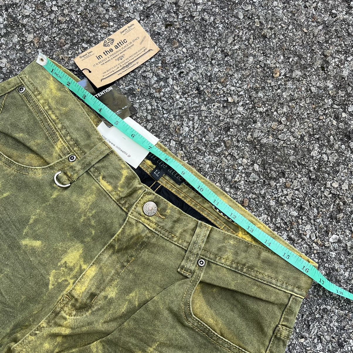 In The Attic Japan Green Acid Washed Punk Style Pant