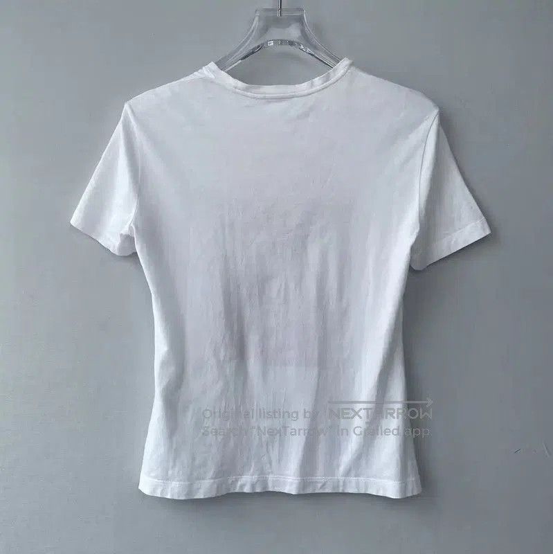 Versace Versace White Cotton Women's T-Shirt with Graphic . Size S / US 4 / IT 40 - 2 Thumbnail