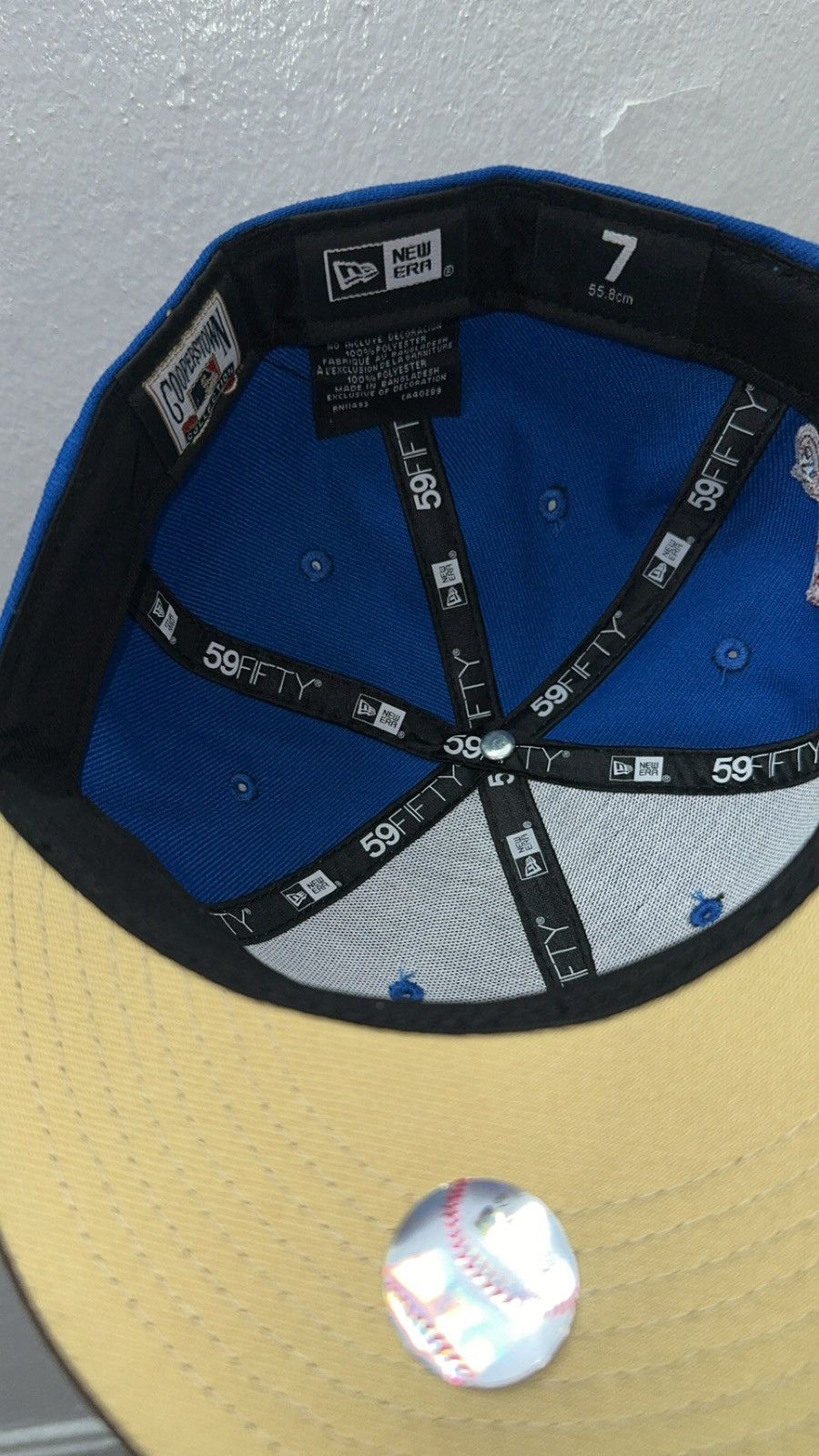 New Era New Era 59fifty Blue Anaheim Angels fitted hat size 7 Size ONE SIZE - 3 Thumbnail