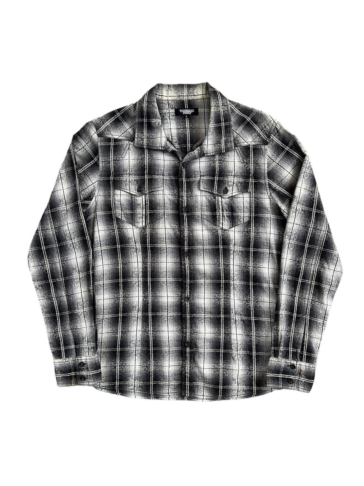 Japanese Brand × Tornado Mart Tornado Mart Open Collar Western Button Up Shirt Size US S / EU 44-46 / 1 - 1 Thumbnail