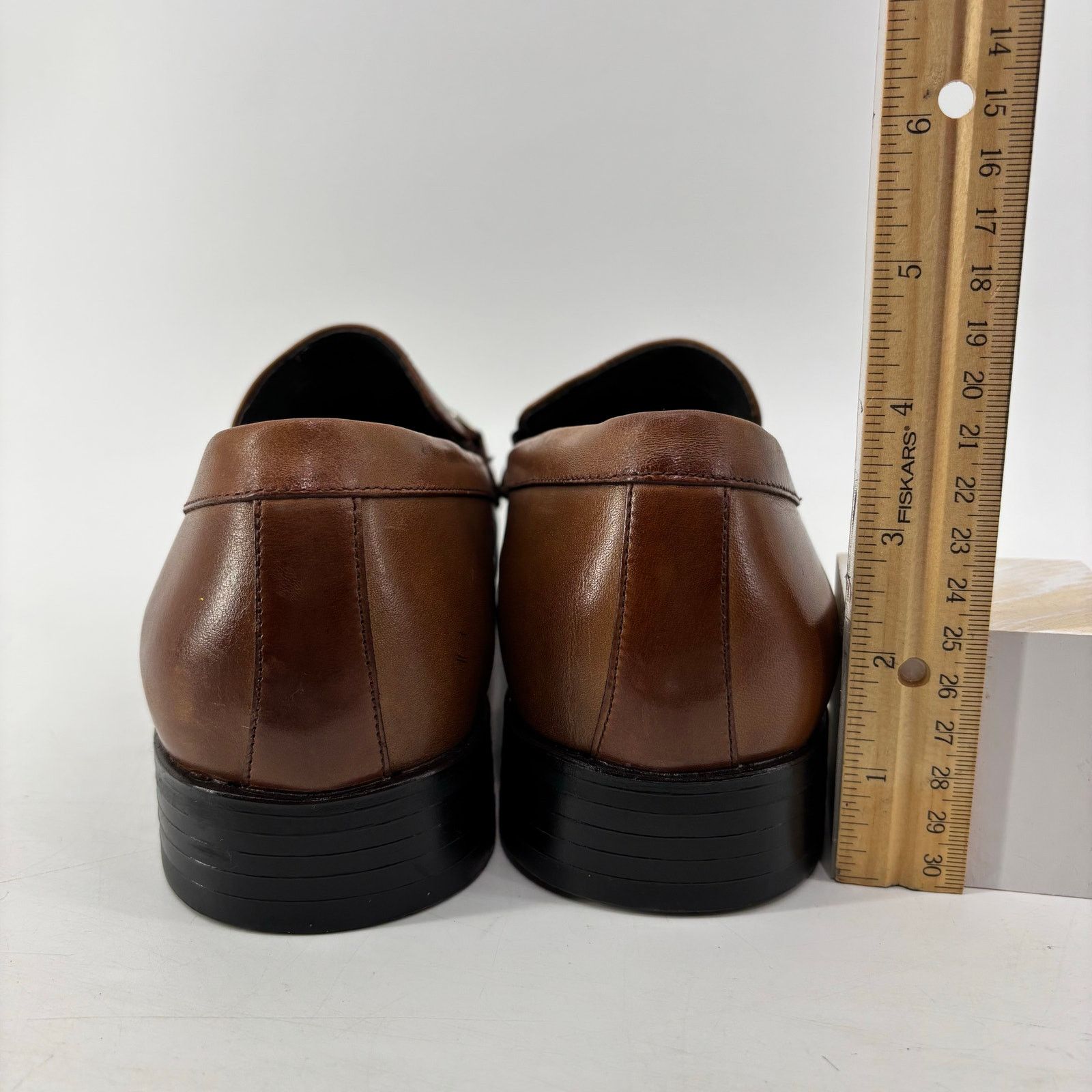 Stacy Adams Stacy Adams Mens Sz 10 Maxfield Slip On Loafer Brown Oxford Size US 10 / EU 43 - 10 Thumbnail