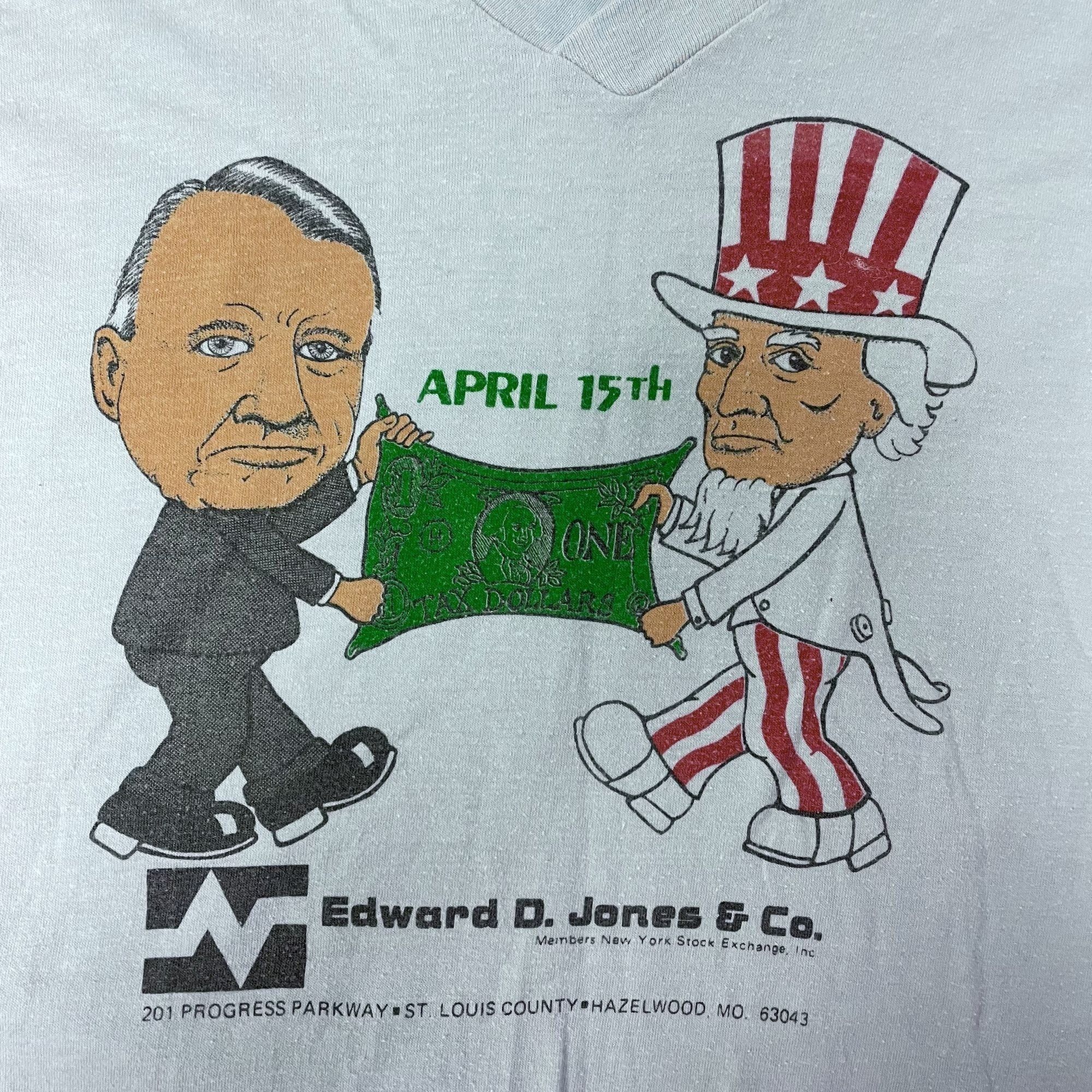 Other Vtg Ched April 15th Edward D Jones Uncle SAM Stock Exchange Size US XL / EU 56 / 4 - 4 Thumbnail