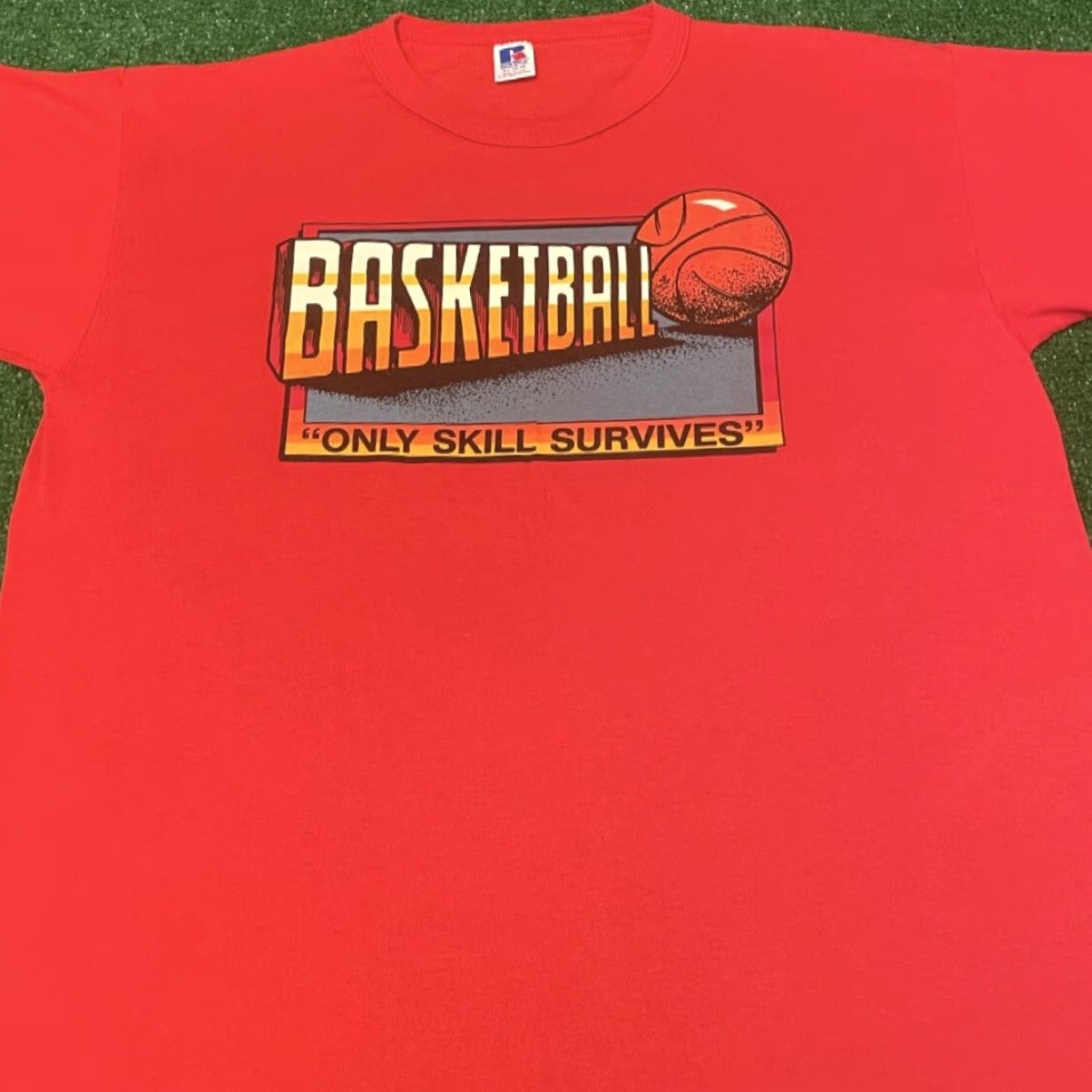Vintage VINTAGE 80s 90s Basketball Only Skill Survives NBA VTG Shirt Mens XL Red 90s 80s USA Sports Shirt Mens XL Size US XL / EU 56 / 4 - 3 Thumbnail