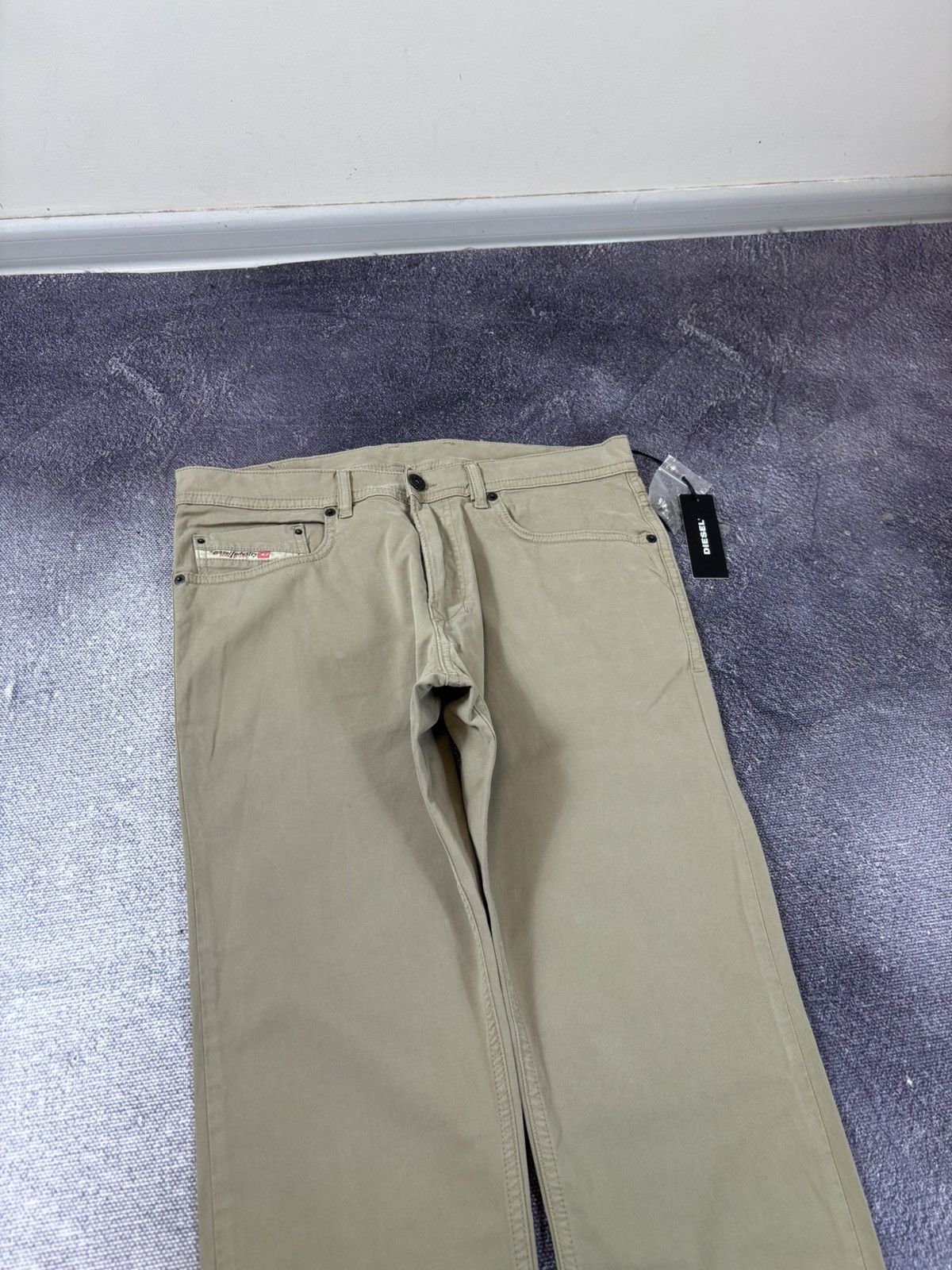 Diesel Diesel NWT Men’s Sand Beige Slim Fit Stretch Chino Pants Size US 30 / EU 46 - 5 Thumbnail