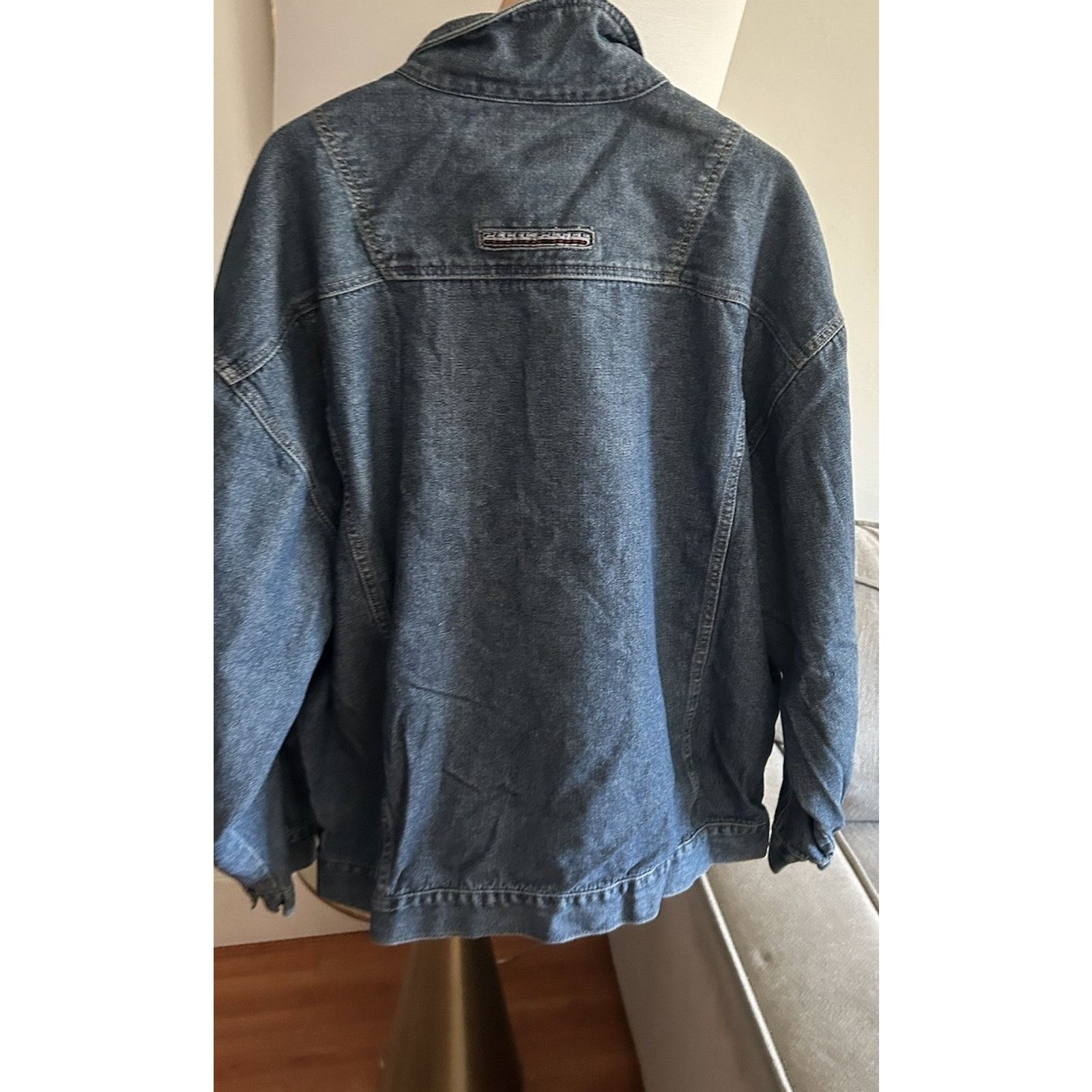 Pelle Pelle PELLE PELLE Marc Buchanan Y2K Denim Jacket XXL Blue Trucker Size US XXL / EU 58 / 5 - 4 Thumbnail