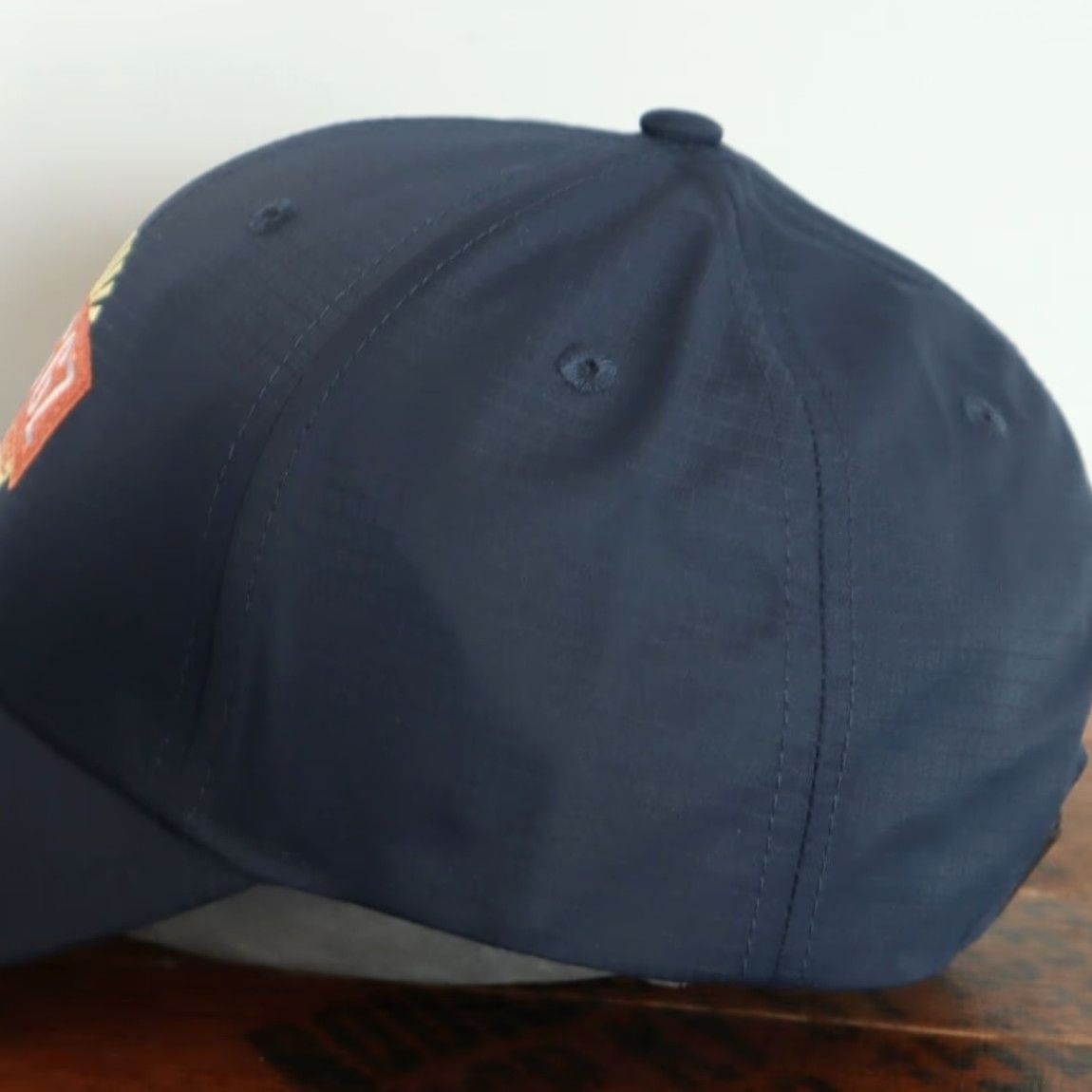 Vintage Cap America Zeggz Amazing Eggs Navy Blue Ripstop Golf Hat Men's Adjustable Size ONE SIZE - 3 Thumbnail