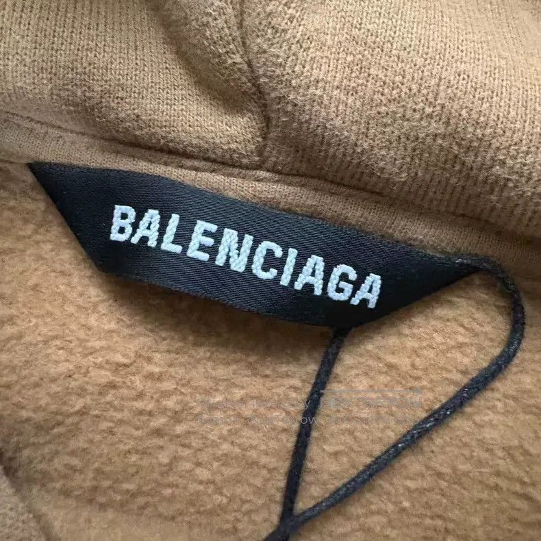 Balenciaga Balenciaga Khaki Double B Letter Hoodie Size US M / EU 48-50 / 2 - 3 Thumbnail