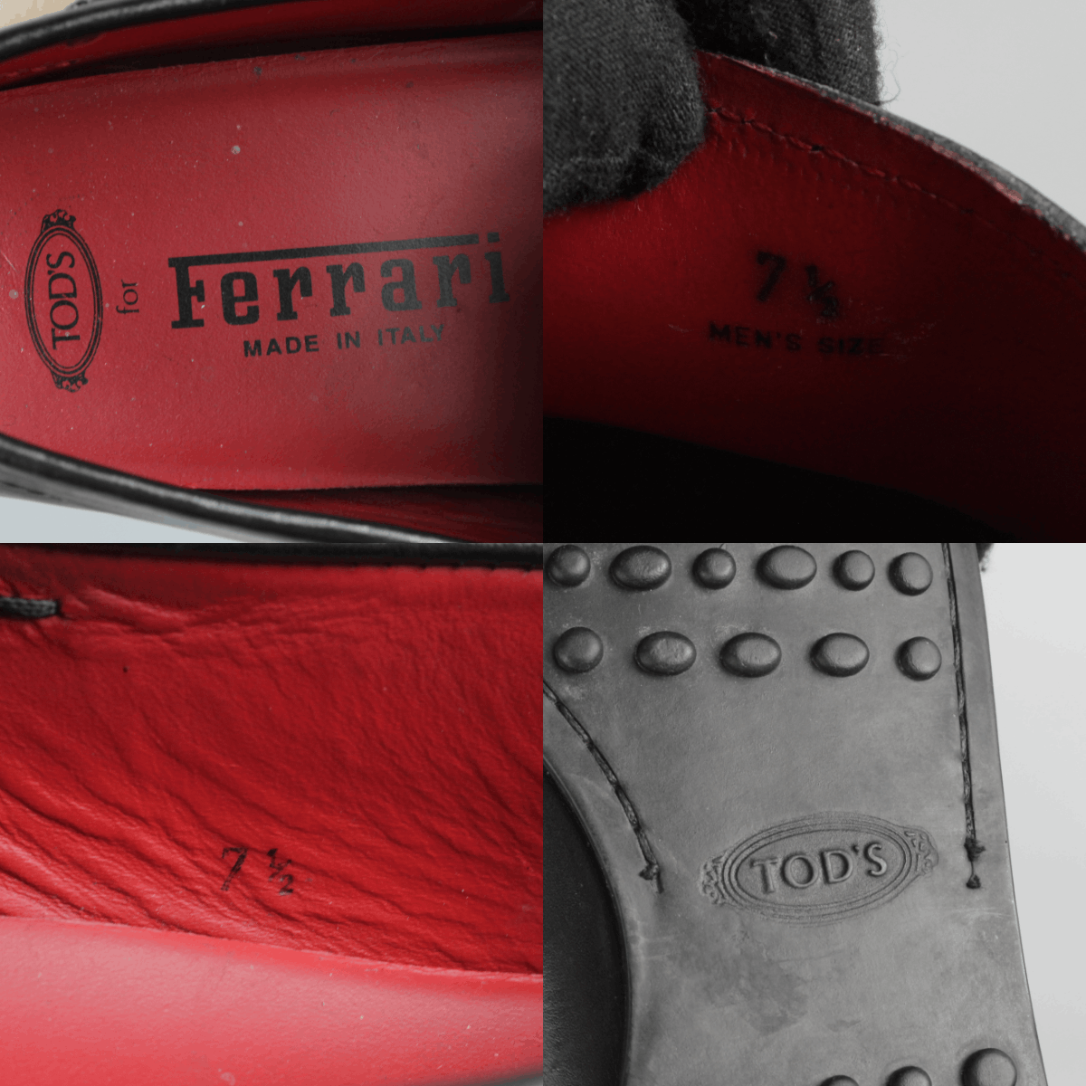 Tod's x Ferrari Limited Leather Car Driver Loafers Size US 8.5 / EU 41-42 - 14 Thumbnail