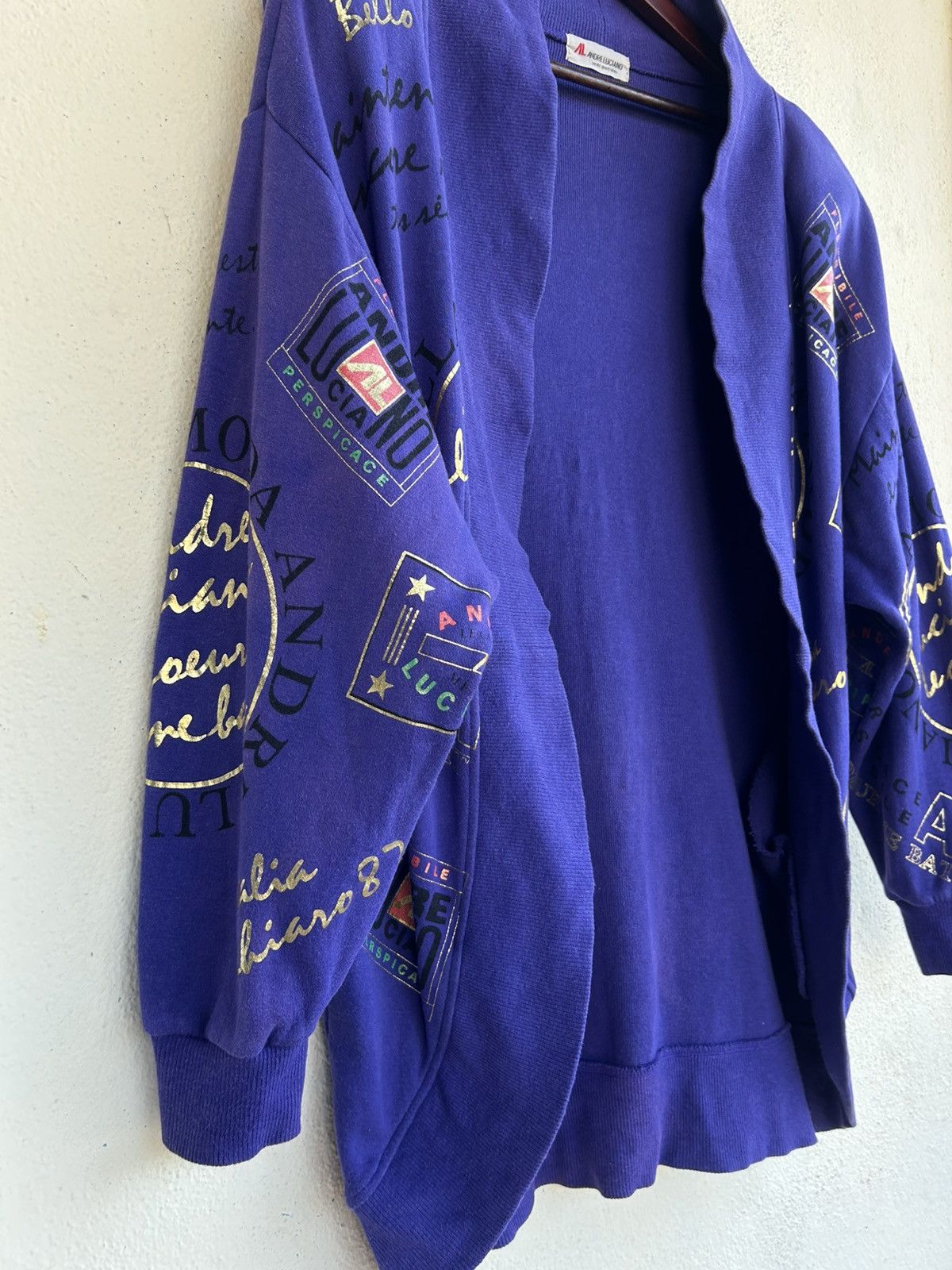 Andreluciano Fullprint Cardigan Sweatshirt Size ONE SIZE - 5 Thumbnail