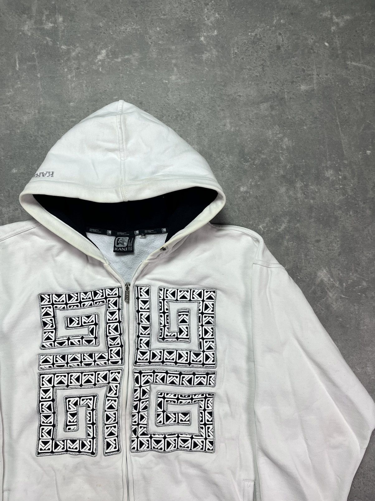 Karl Kani Karl Kani Big Spirals Logo Baggy Washed Zip Hoodie XL XXL Size US XL / EU 56 / 4 - 5 Thumbnail