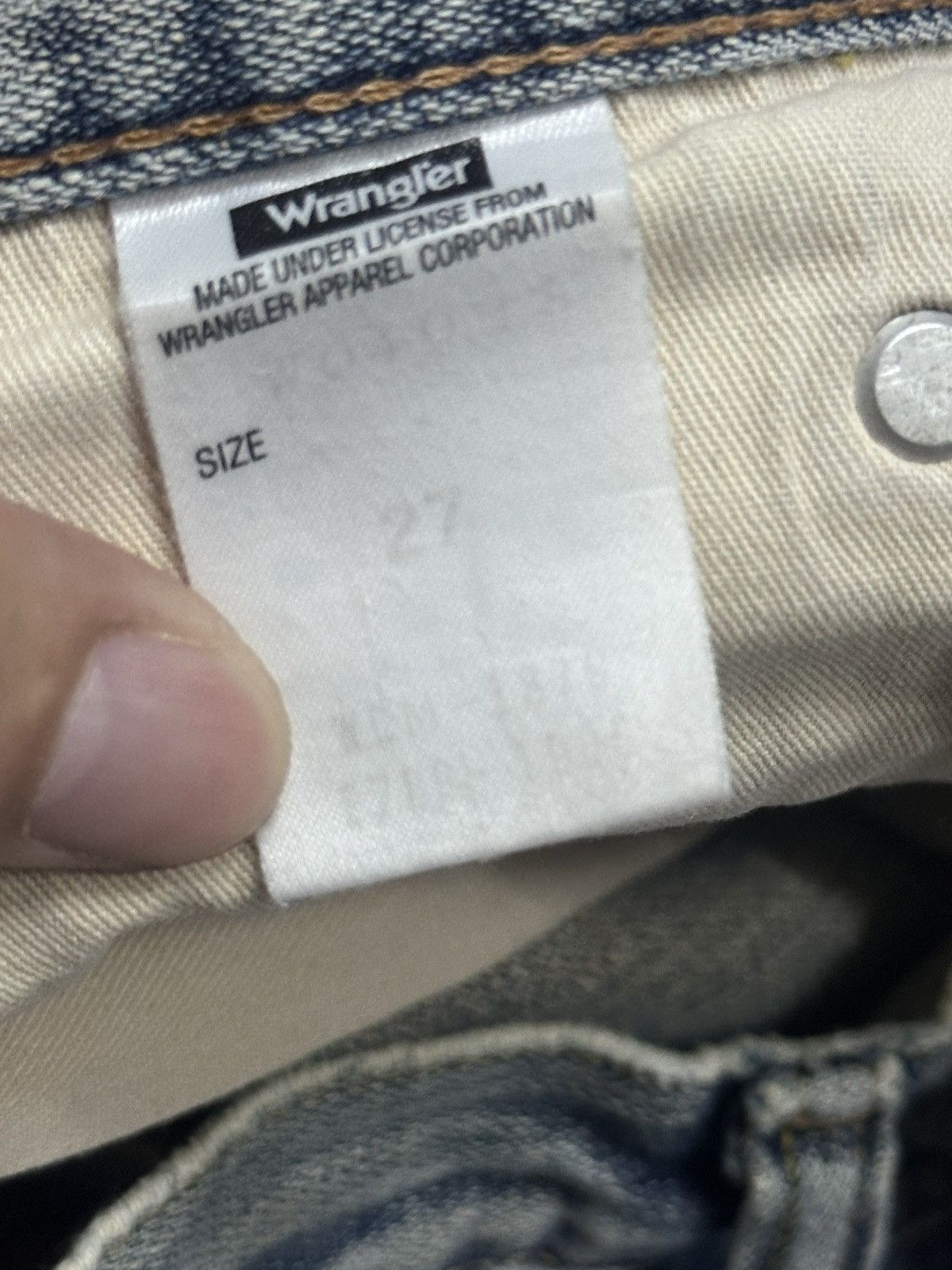 Japanese Brand Vintage Wrangler Straight Loose Style With Faded Wash Size US 28 / EU 44 - 9 Thumbnail