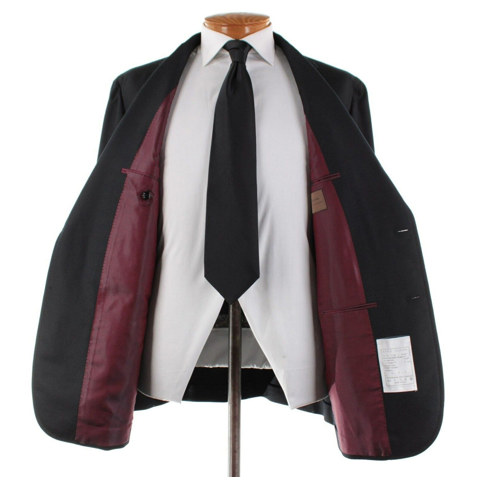 Other Stile Latino Suit Size US 46 Regular in Black Size 46R - 7 Thumbnail