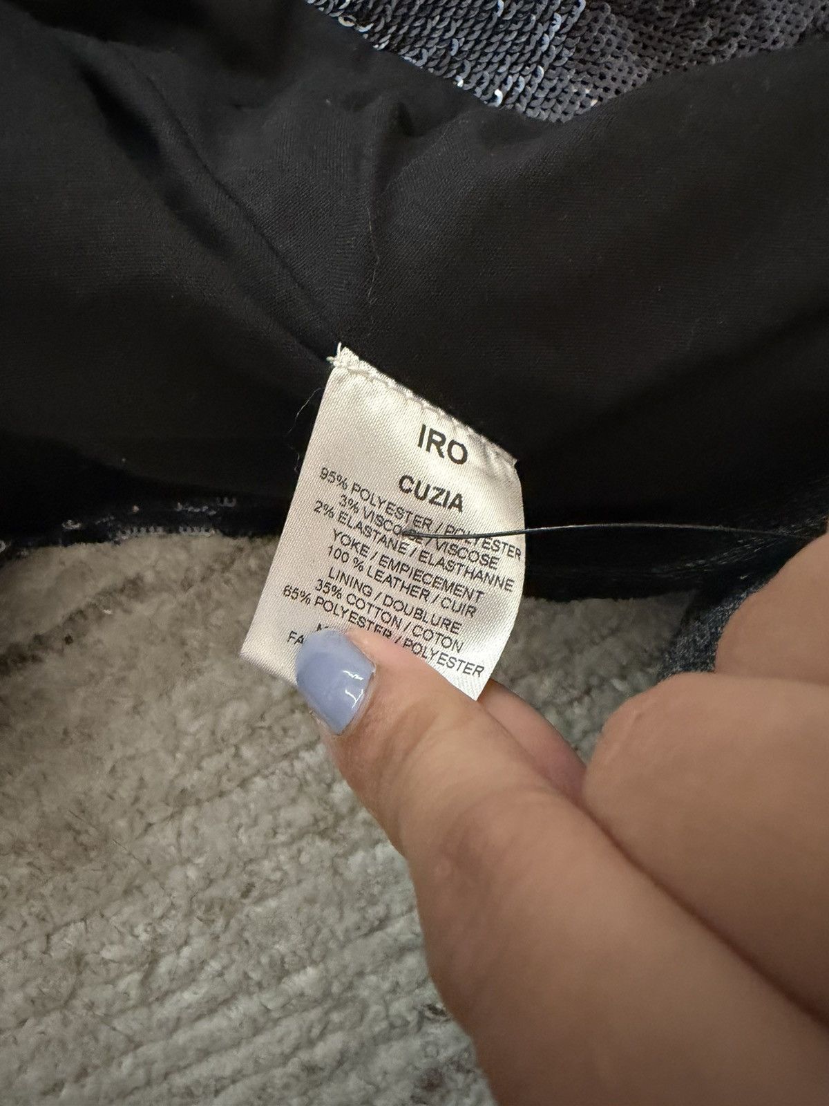 Iro Iro glittery skirt black Size 27" / US 4 / IT 40 - 4 Thumbnail