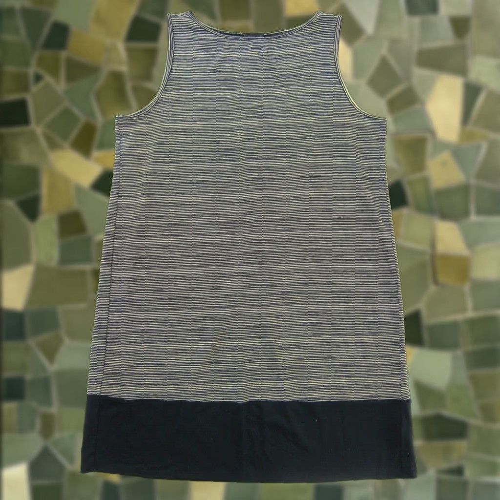 J. Jill J.Jill Wearable Collection Ivory Black Stripe Stretch Tunic Tank Dress L Petite Size L / US 10 / IT 46 - 1 Thumbnail