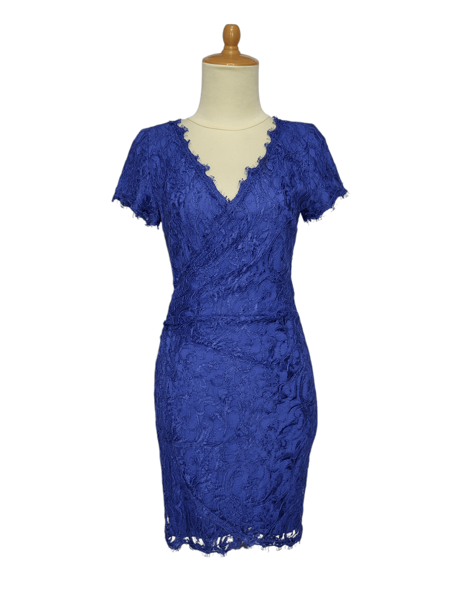 Emilio Pucci 2000s Emilio Pucci- Archive Lace Brocade Wrap Mini Dress Size S / US 4 / IT 40 - 1 Thumbnail