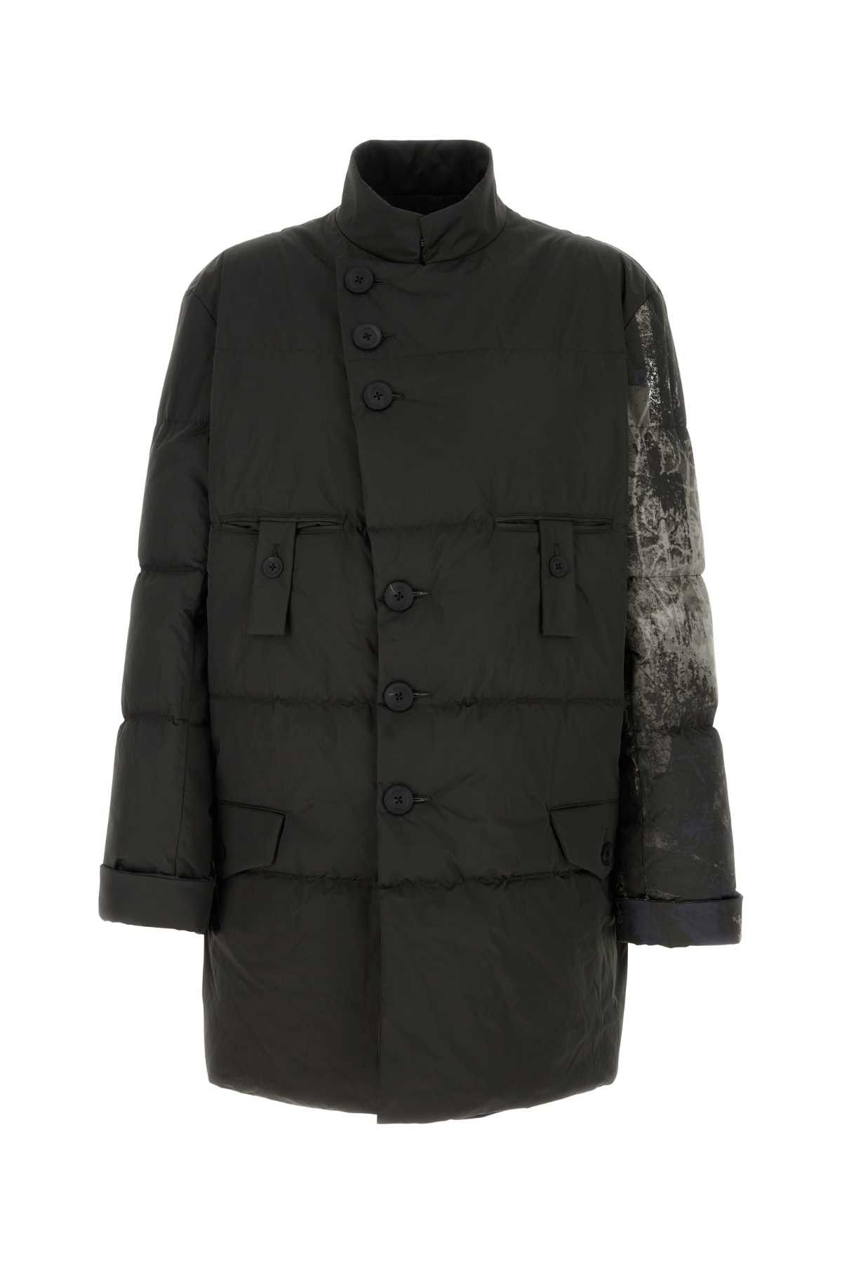Yohji Yamamoto Dark Brown Polyester Padded Jacket Size US XL / EU 56 / 4 - 1 Thumbnail