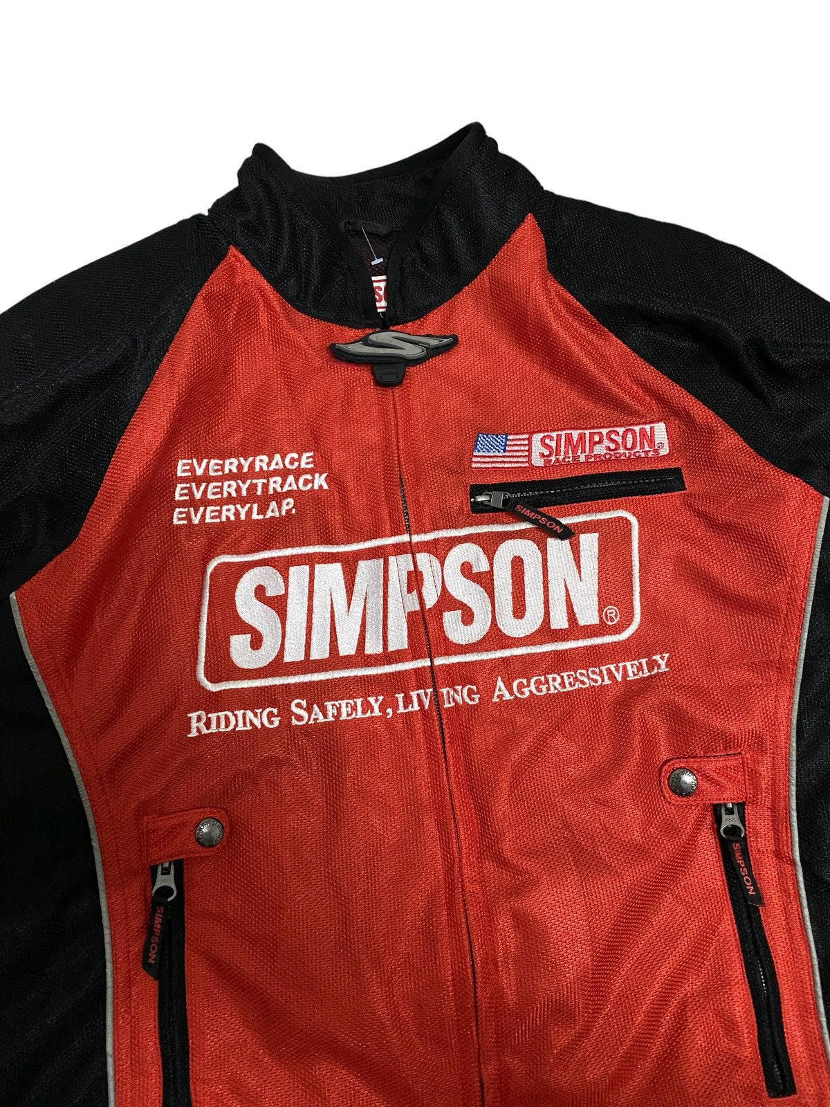 Sports Specialties × Vintage Offer‼️Vintage Simpson Racing Motorsport Biker Jacket Size US L / EU 52-54 / 3 - 4 Thumbnail