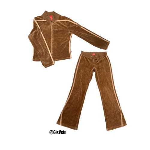 Japanese Brand Suede tracksuit Size S / US 4 / IT 40 - 1 Thumbnail