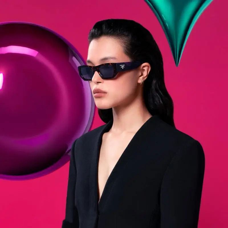Prada Prada SPR A01 15O-10С Sunglasses Size ONE SIZE - 8 Thumbnail