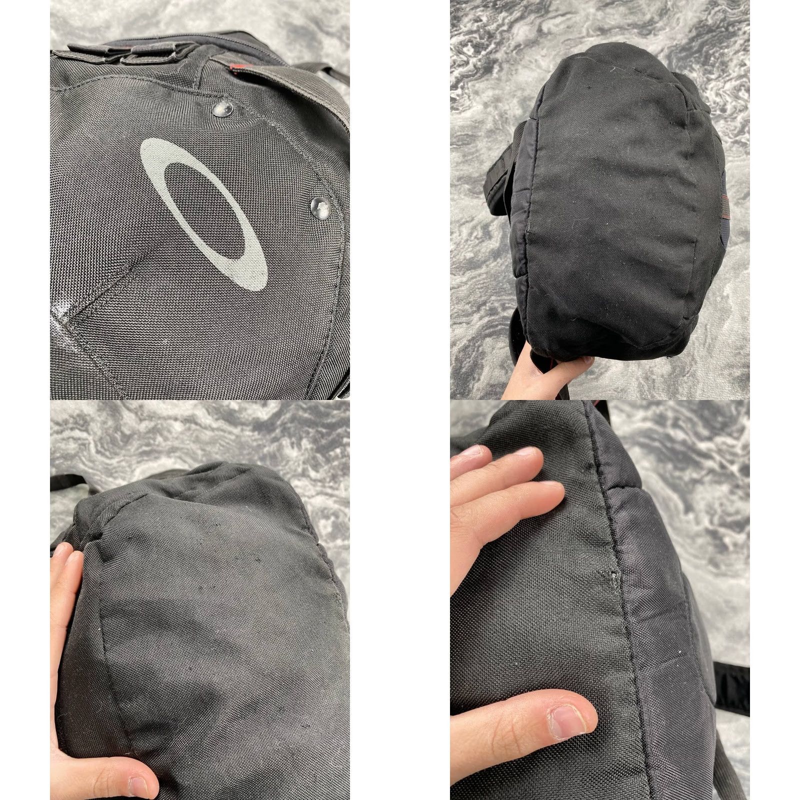 Oakley VINTAGE Oakley Backpack TFG Travel Casual Large Black Mens Nylon Canvas Pockets Zip Size ONE SIZE - 8 Thumbnail
