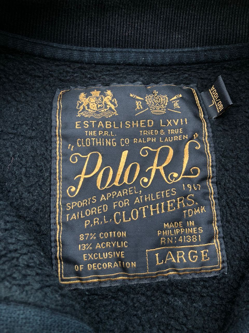 Polo Ralph Lauren Polo Ralph Lauren Baseball Sweat Jacket Size US L / EU 52-54 / 3 - 3 Thumbnail