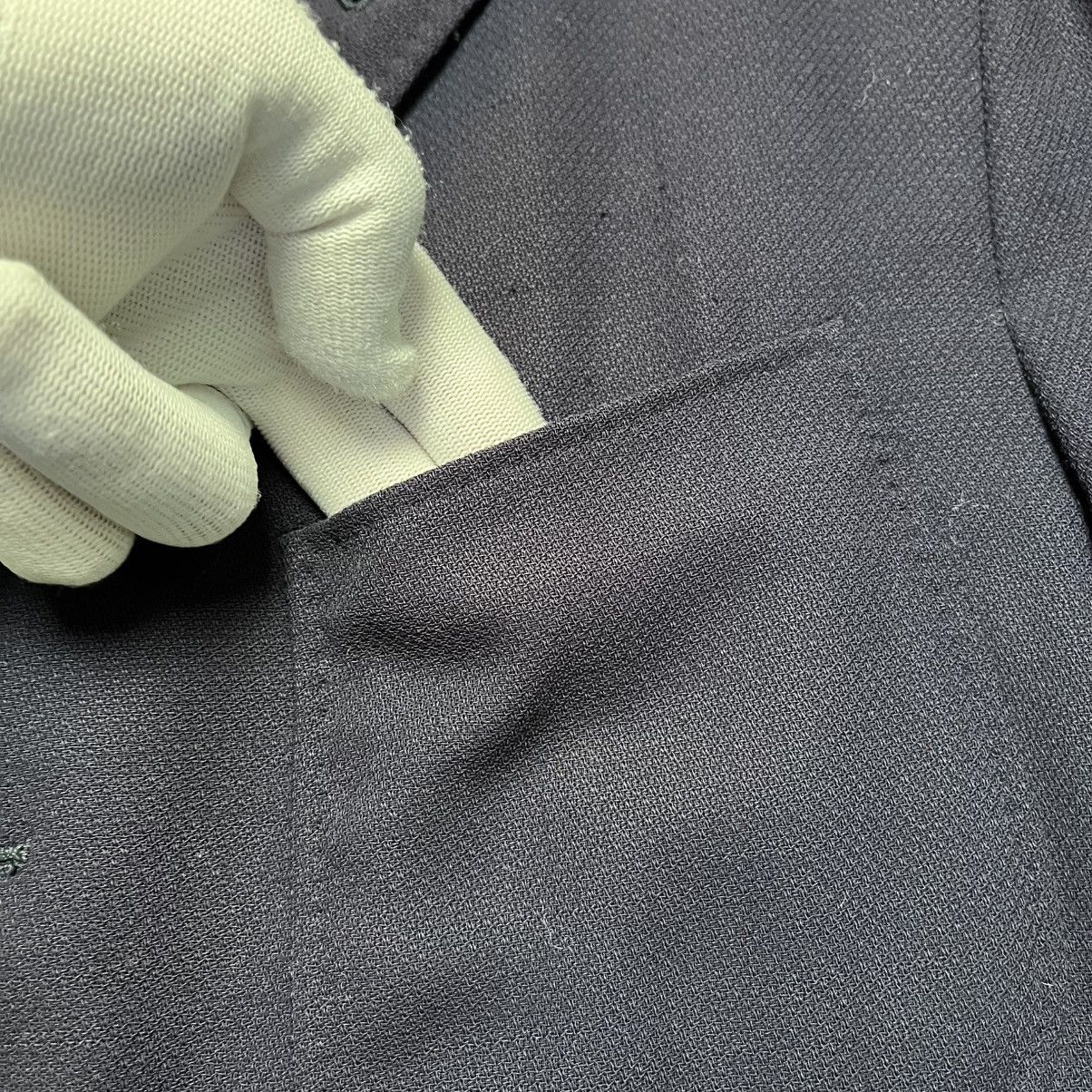 Canali Vintage Canali Blue Wool Blazer Jacket Luxury Classic Formal Size 50R - 4 Thumbnail