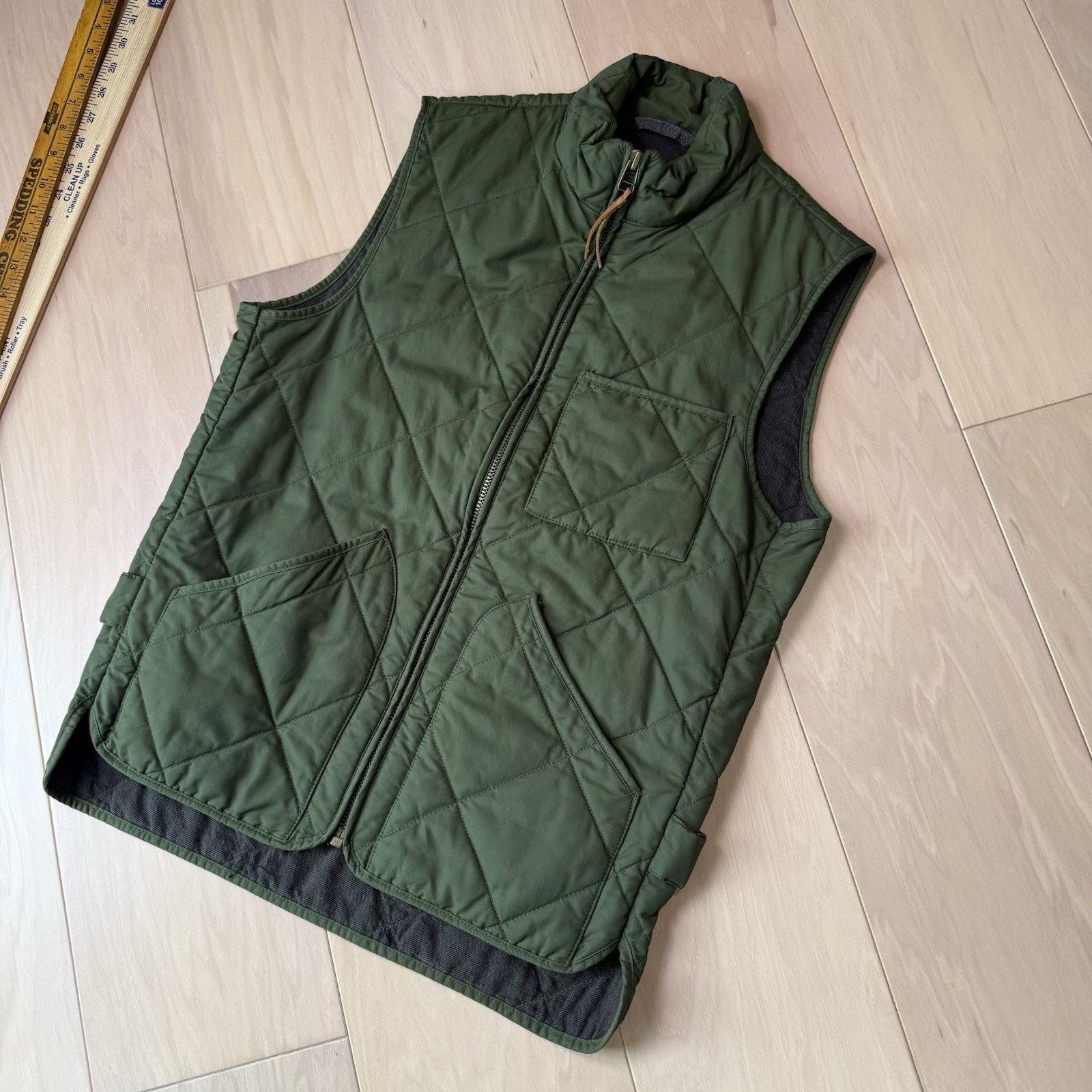 J.Crew J Crew Sussex Quilted Vest XS Green Full Zip Outerwear Size US XS / EU 42 / 0 - 9 Thumbnail