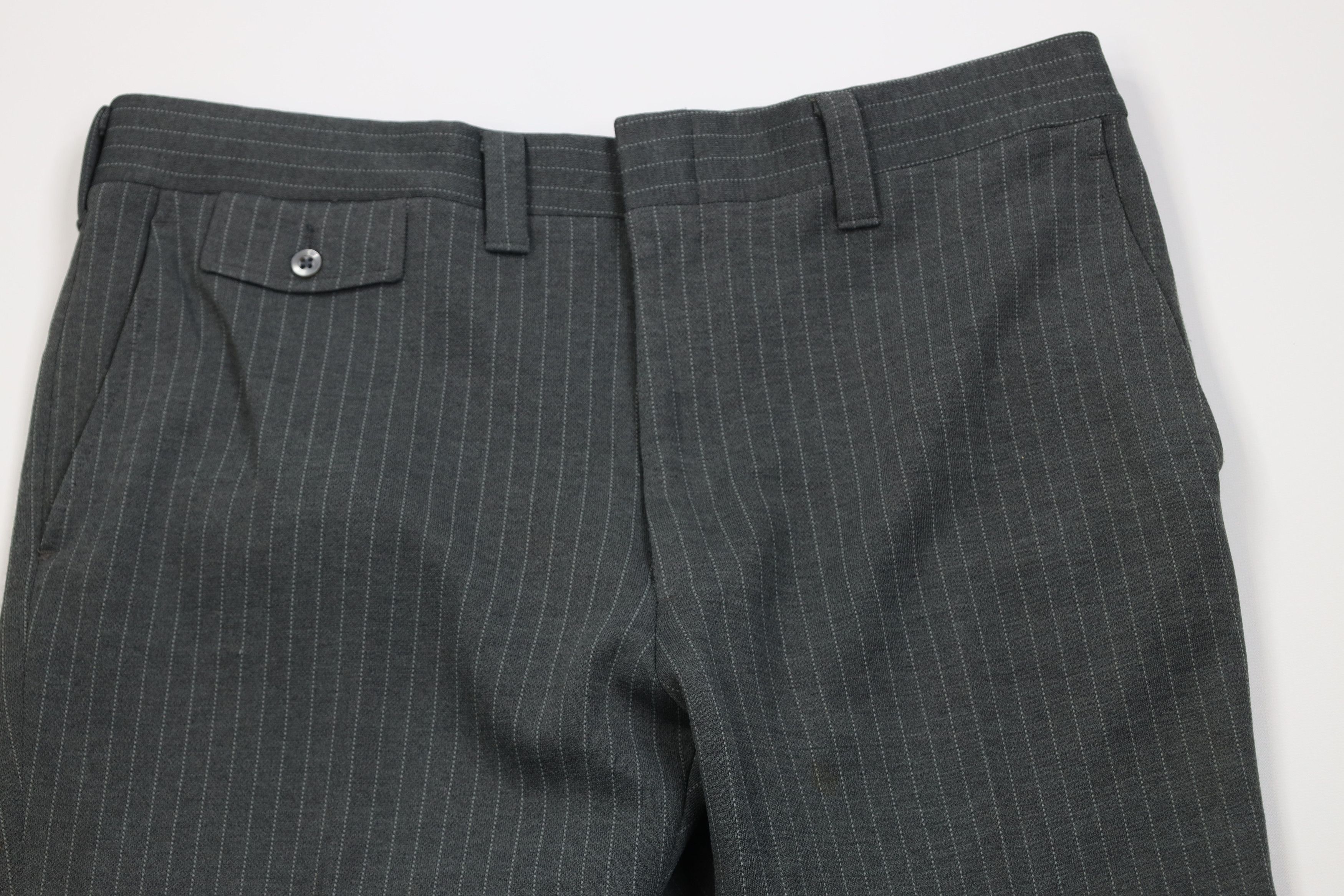 Vintage Vintage 70s Streetwear Knit Bell Bottoms Chino Pants Gray Size US 36 / EU 52 - 2 Thumbnail