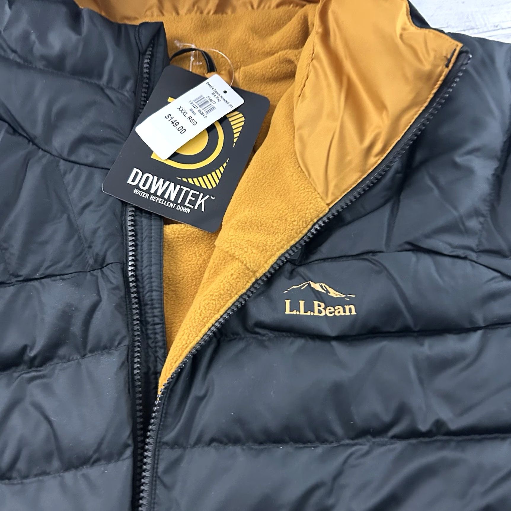 Vintage L.L. Bean Downtek 650 Down Hooded Winter Jacket Men's 3XL Black Size US XXL / EU 58 / 5 - 2 Thumbnail