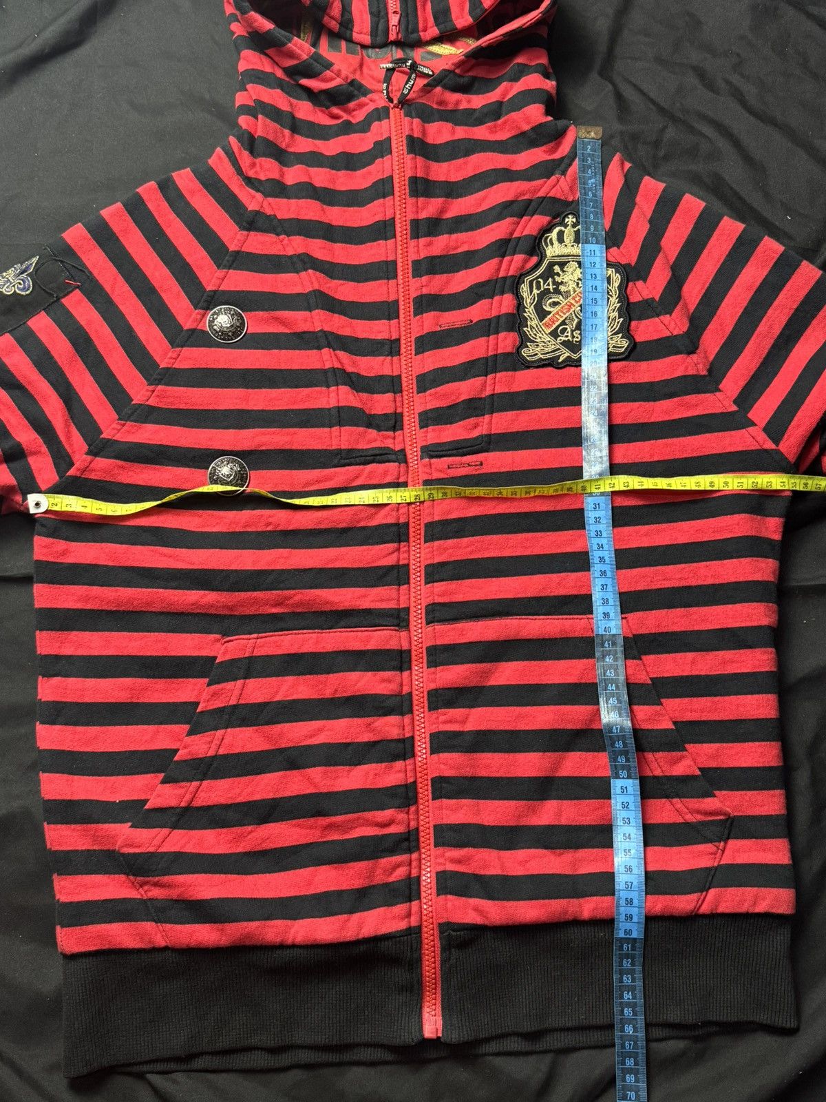Hysteric Glamour × If Six Was Nine × Japanese Brand Ask enquired british striped hoodie mid sleeve Size US M / EU 48-50 / 2 - 9 Thumbnail