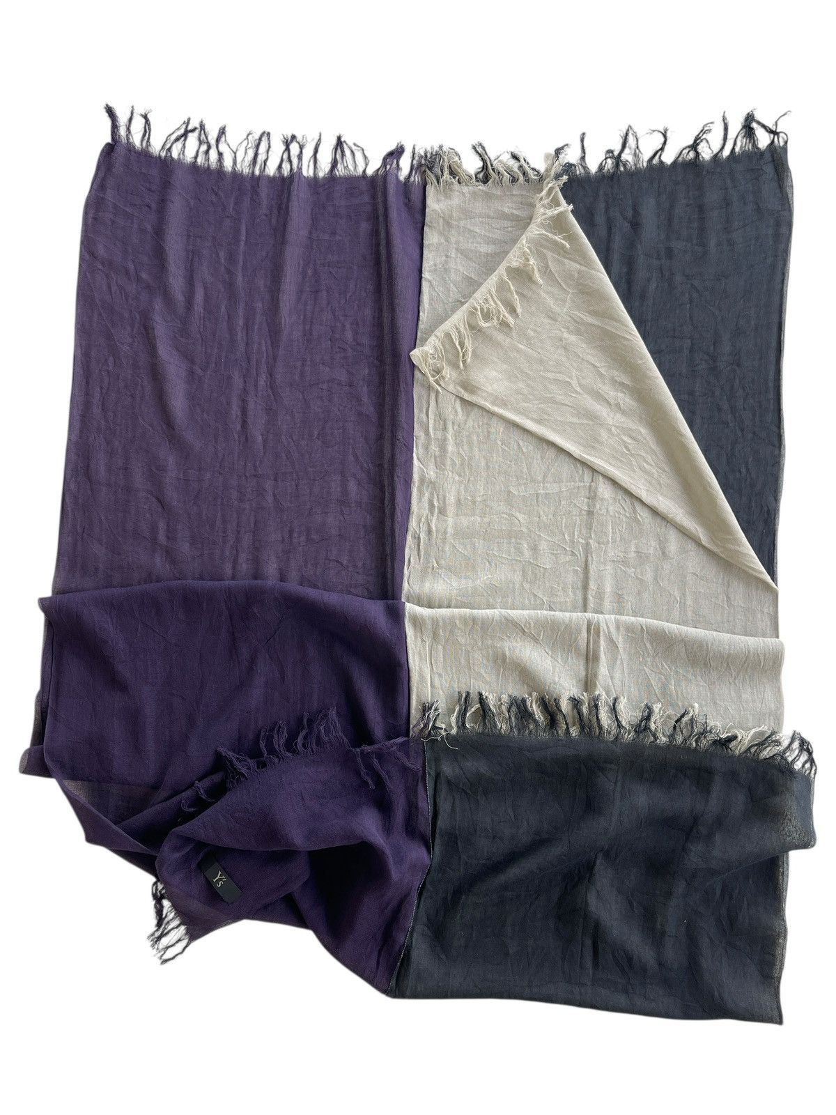 Yohji Yamamoto Yohji Yamamoto Multicolor Layered Scarves Size ONE SIZE - 4 Thumbnail