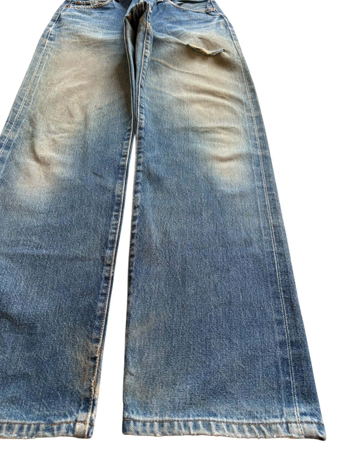 Levi's Vintage 80s Levis 501 Big E Selvedge Loose Jean Button 555 Size US 29 - 8 Thumbnail
