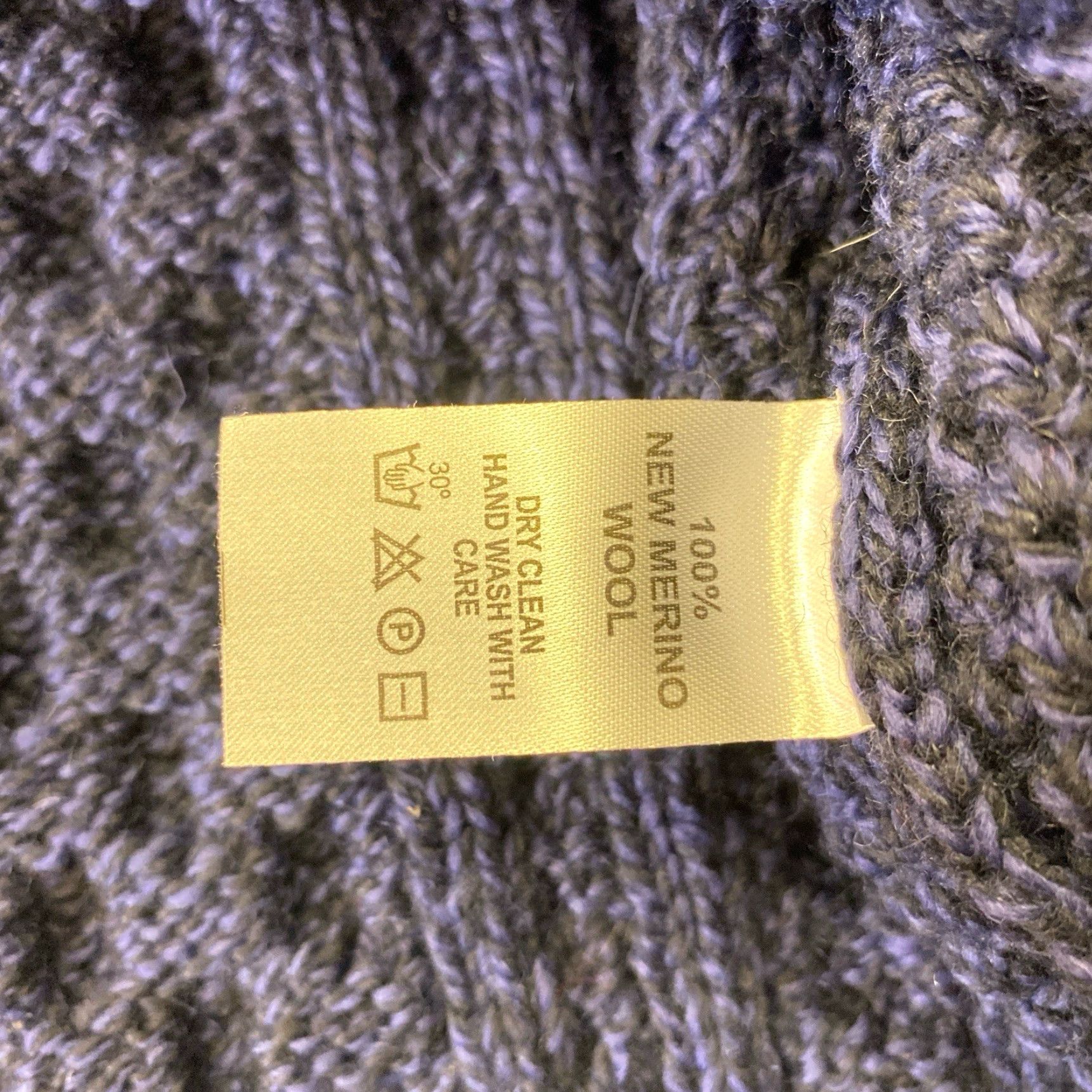 CO Original Aran Co Fisherman Knit Cardigan Sweater Women’s XL Blue Wool NWT NEW Size XL / US 12-14 / IT 48-50 - 5 Thumbnail