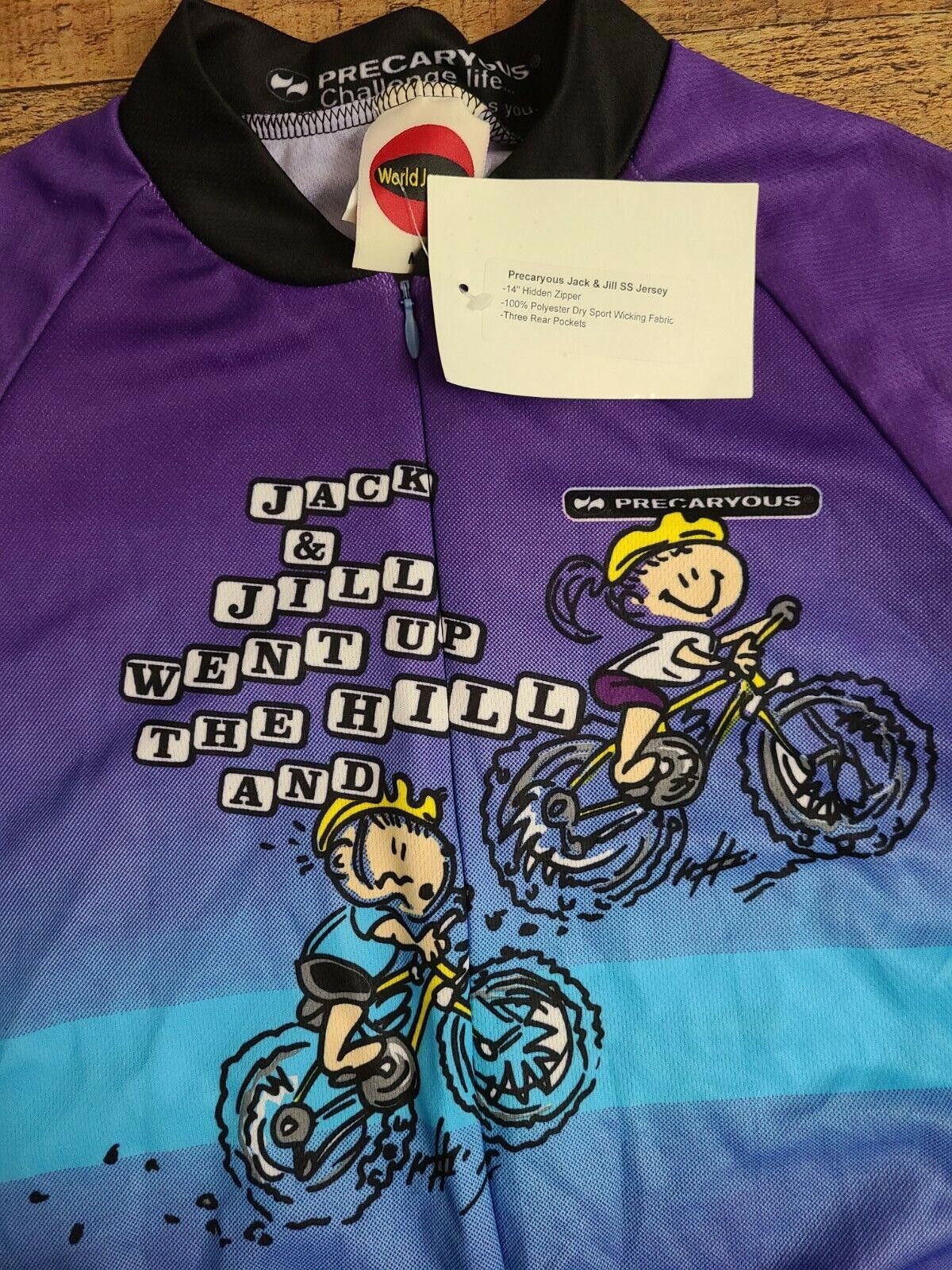 Designer World Jerseys Cycling Precaryous Jack And Jill Medium Blue Size ONE SIZE - 5 Thumbnail