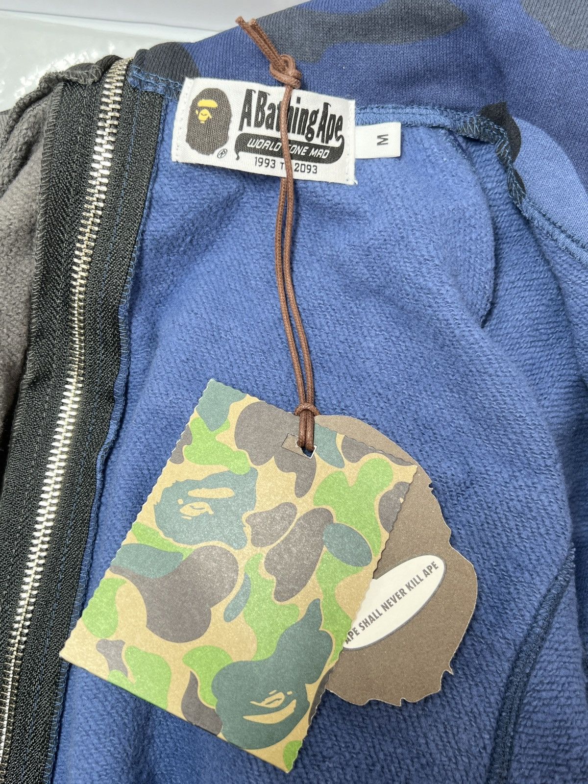Bape Bape Color Camo Separate Shark Full Zip Hoodie Black / Blue Size US M / EU 48-50 / 2 - 4 Thumbnail