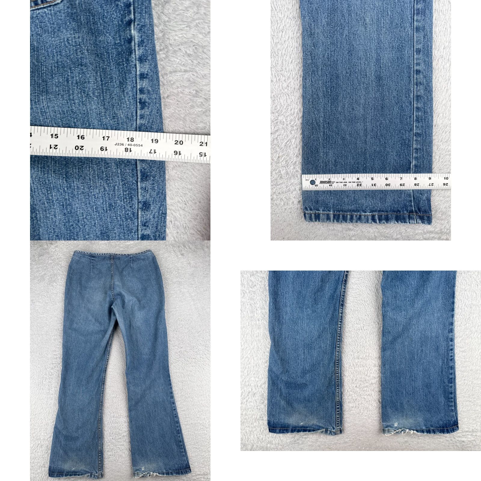 Elleme VINTAGE Ellemenno Jeans Juniors 9 Blue Denim Bootcut Button Fly Mid Rise Cotton 30x30 Jeans Women Blue 30x30 Mens? Size 30" / US 8 / IT 44 - 9 Thumbnail