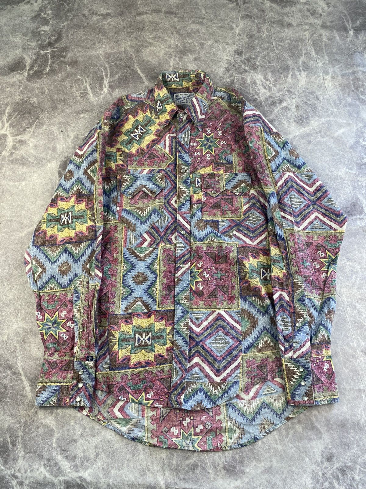 Rockmount Ranch Wear Rockmount Ranch Wear Aztec Print Button Shirt Size: M Size US M / EU 48-50 / 2 - 1 Thumbnail