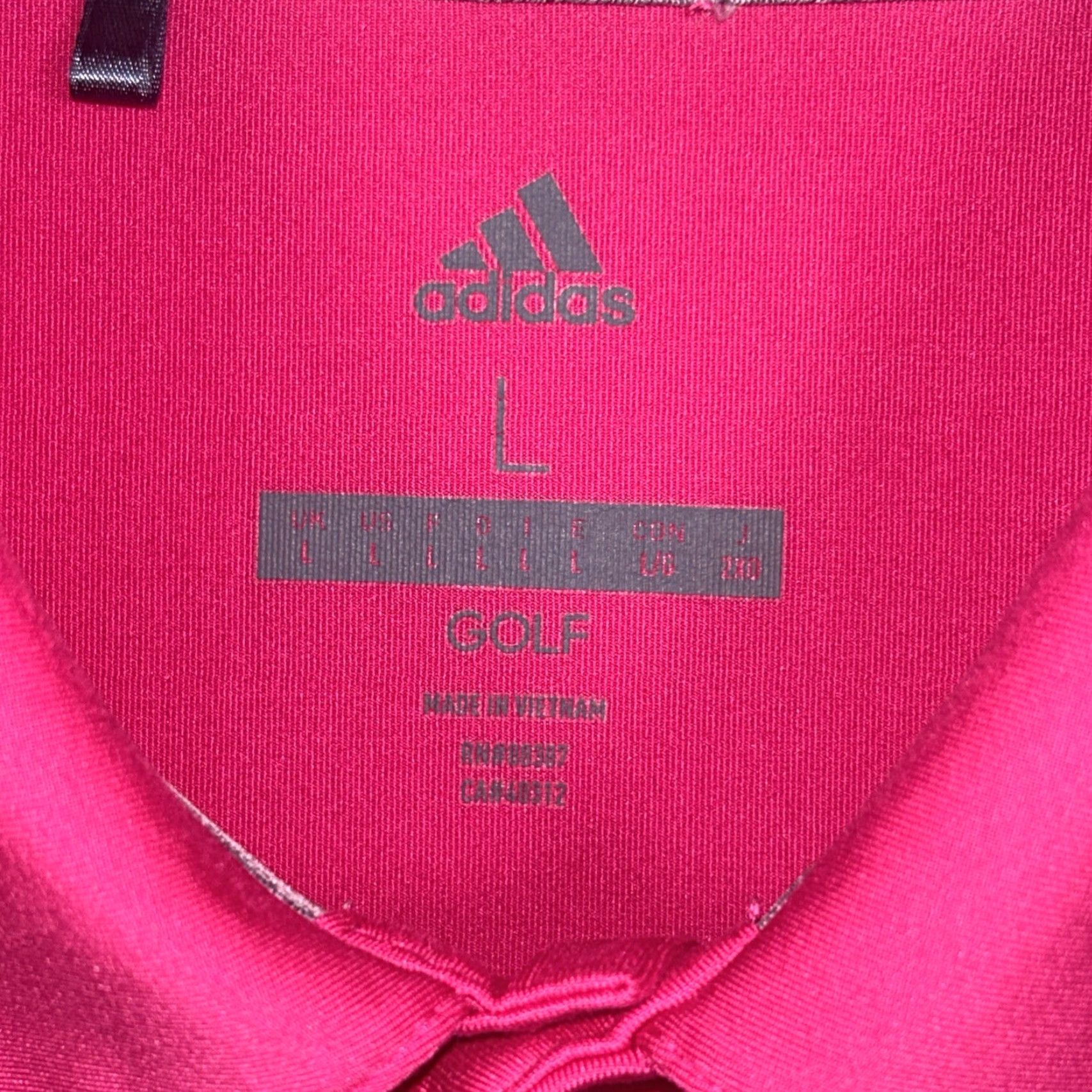 Adidas Adidas Golf Polo Shirt Pebble Beach Golf Links Short Sleeve Mens Large Pink Size US L / EU 52-54 / 3 - 4 Thumbnail