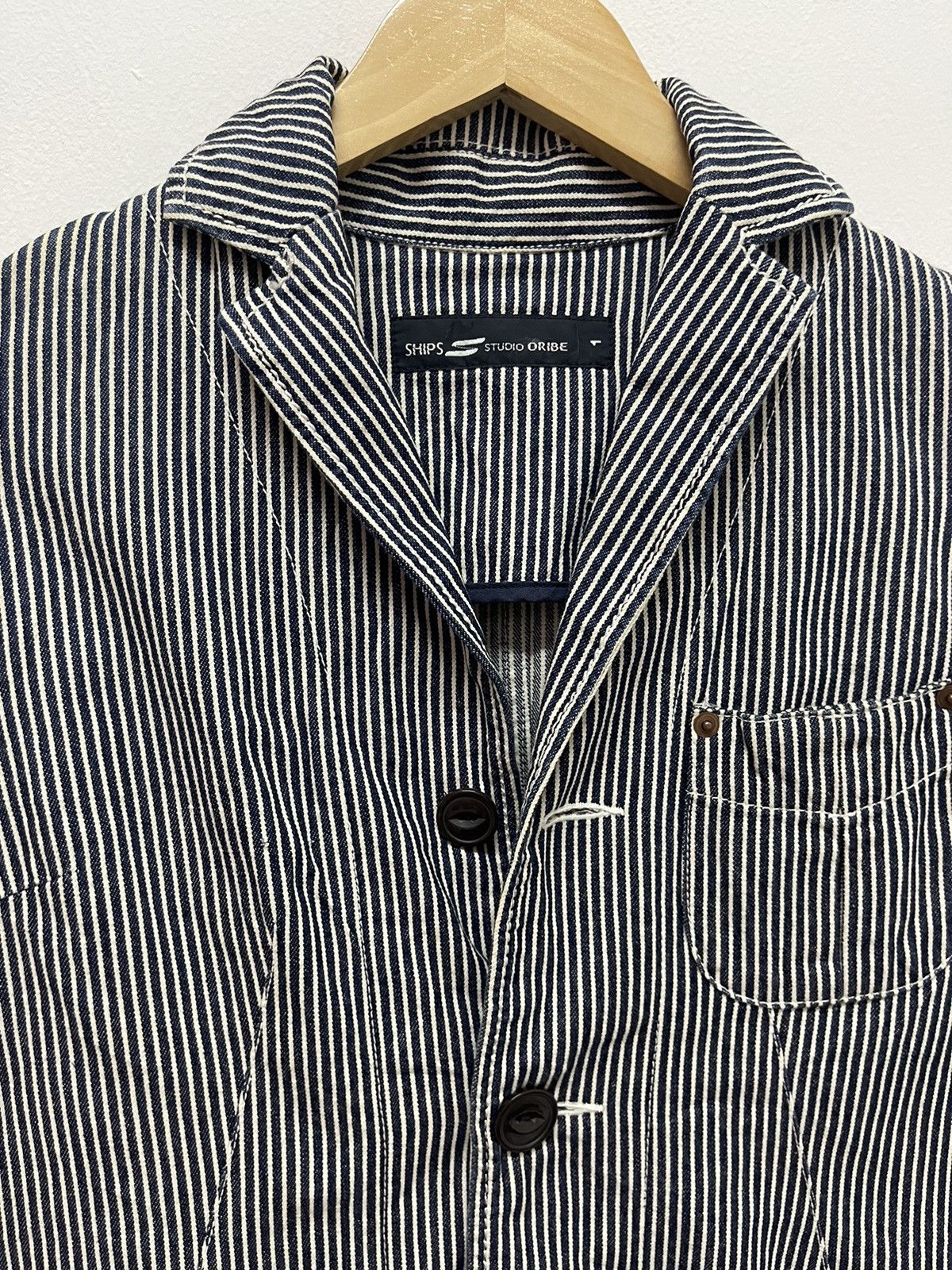 SHIPS × Vintage Vintage SHIPS Studio Oribe Hickory Jacket Size US S / EU 44-46 / 1 - 2 Thumbnail