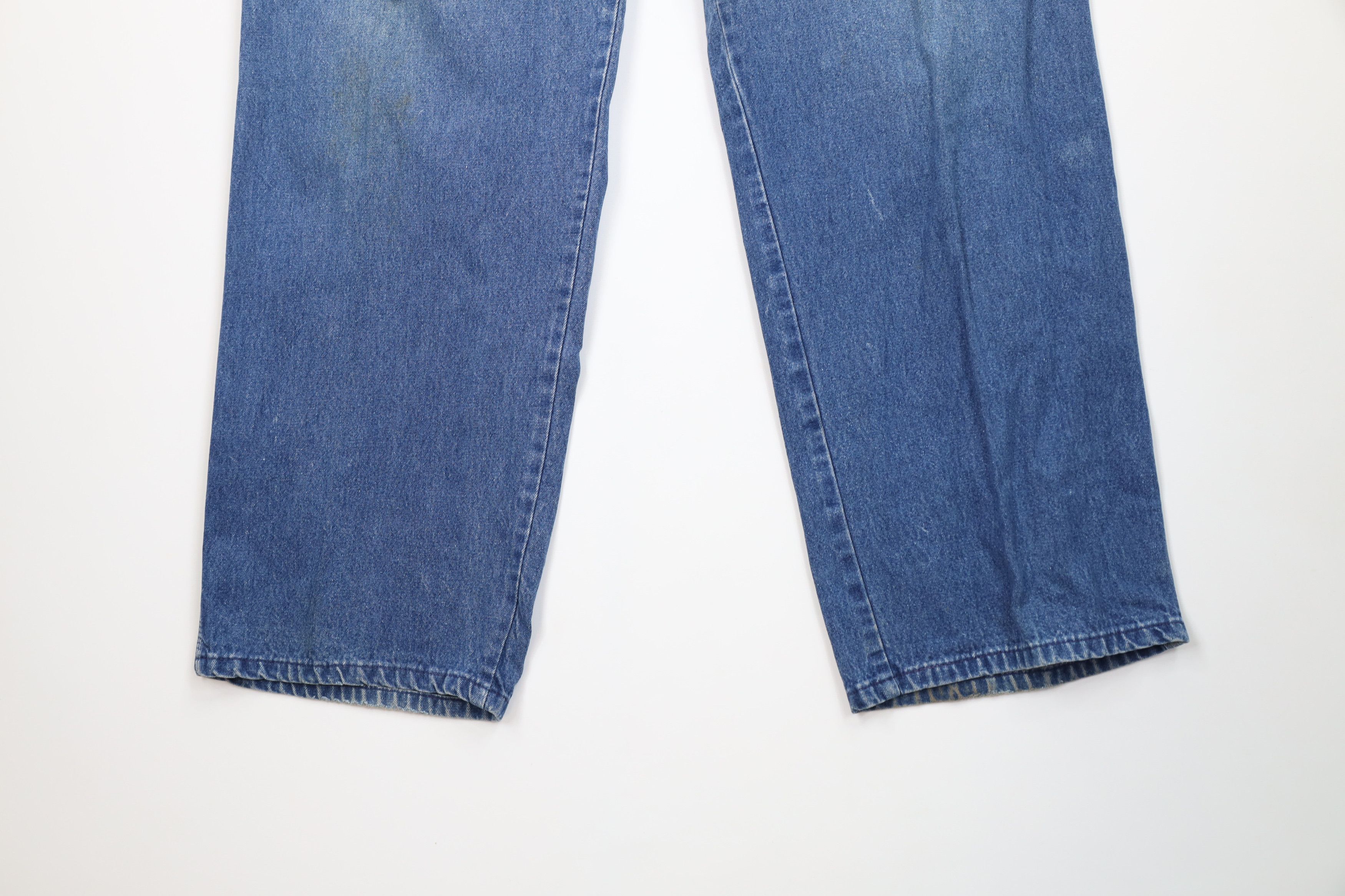 Vintage Vintage 90s Streetwear Workwear Wide Leg Dungaree Jeans USA Size US 44 / EU 60 - 4 Thumbnail