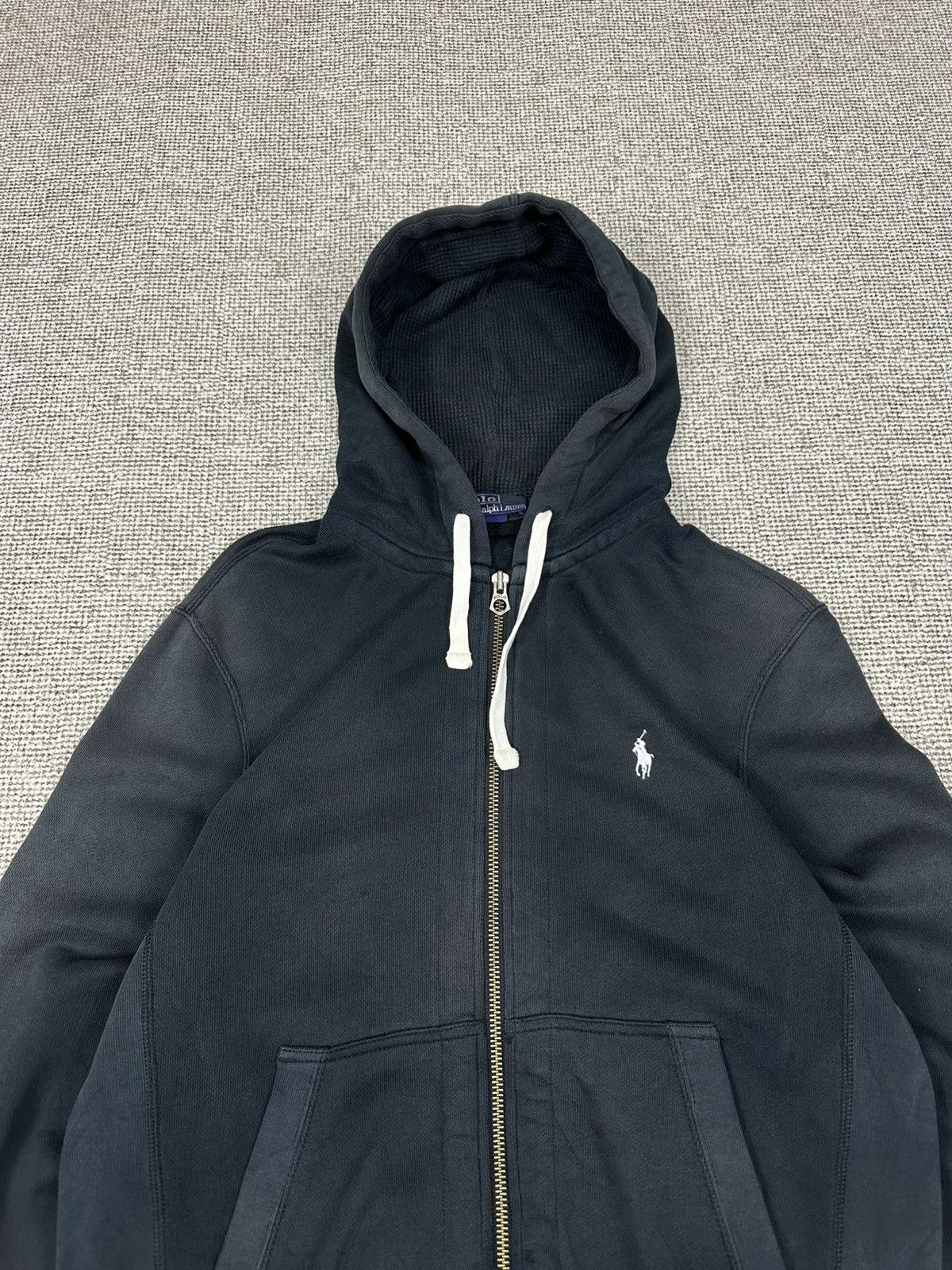 Polo Ralph Lauren Polo Ralph Lauren Sun Faded Black Hoodie Z297 Size US M / EU 48-50 / 2 - 2 Thumbnail