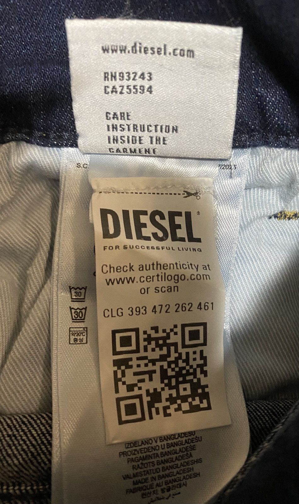 Diesel Diesel 2000 Wide Jeans NWT Size 28" / US 6 / IT 42 - 7 Thumbnail