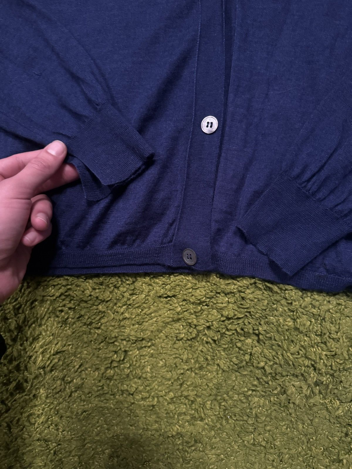 Designer × Jil Sander Jil Sander cashmere + silk blend cardigan sweater Size M / US 6-8 / IT 42-44 - 4 Thumbnail