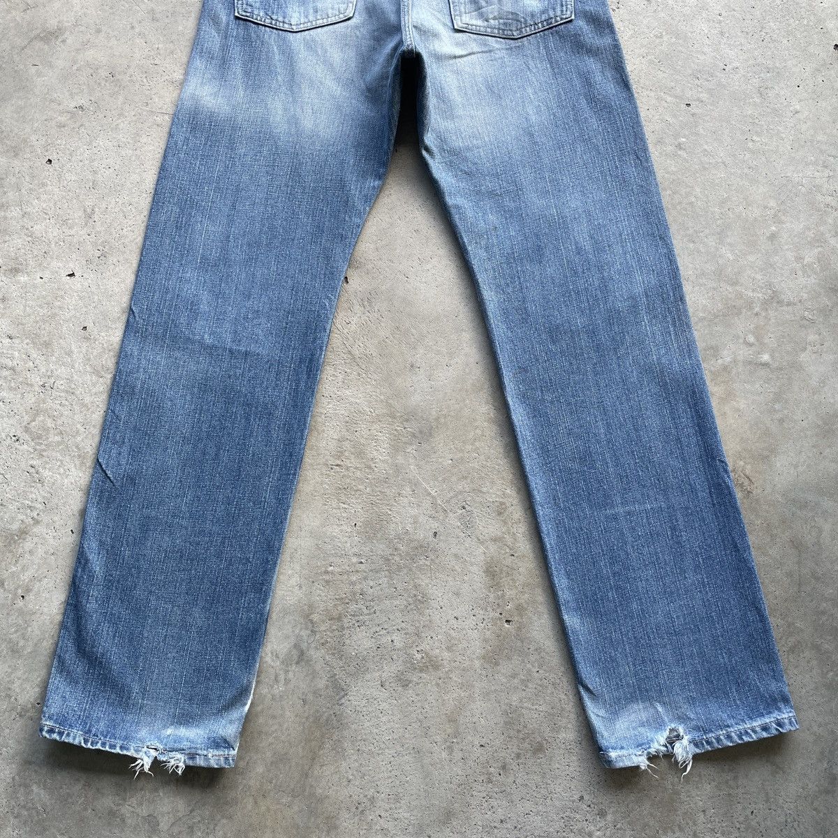 Edwin × Jean × Vintage Vintage Distressed Edwin 505 Selvedge Faded Jeans Pants W33 Size US 33 - 13 Thumbnail