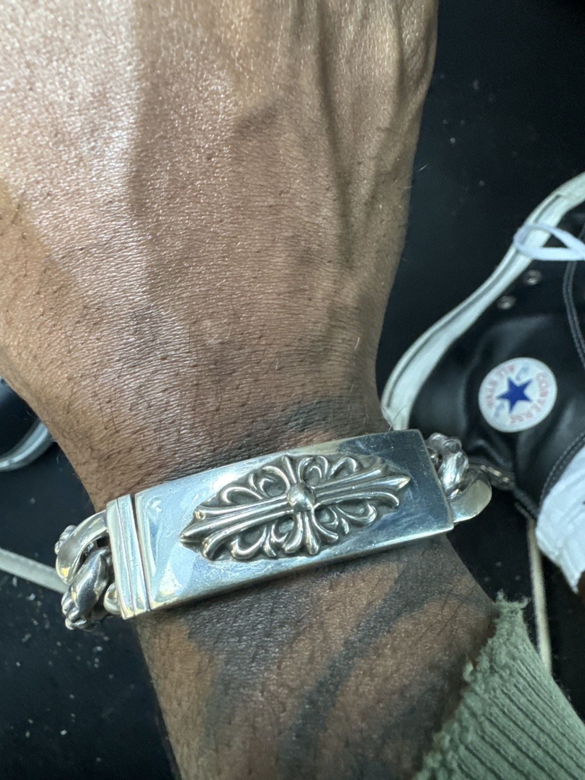 Chrome Hearts Chrome hearts id bracelet | Grailed